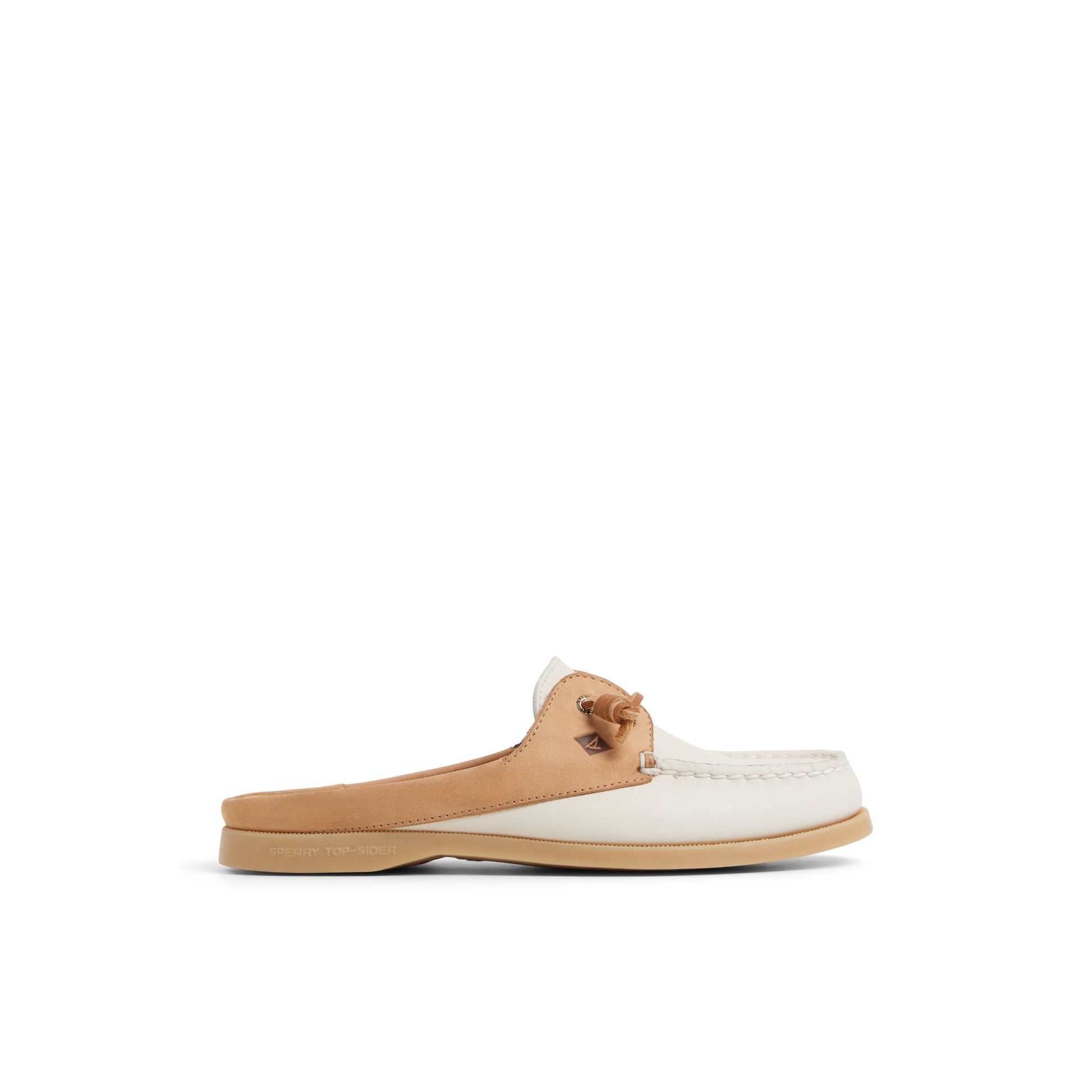 Main View of Cream Authentic Original™ Mule Boat Shoe Mule for Womens