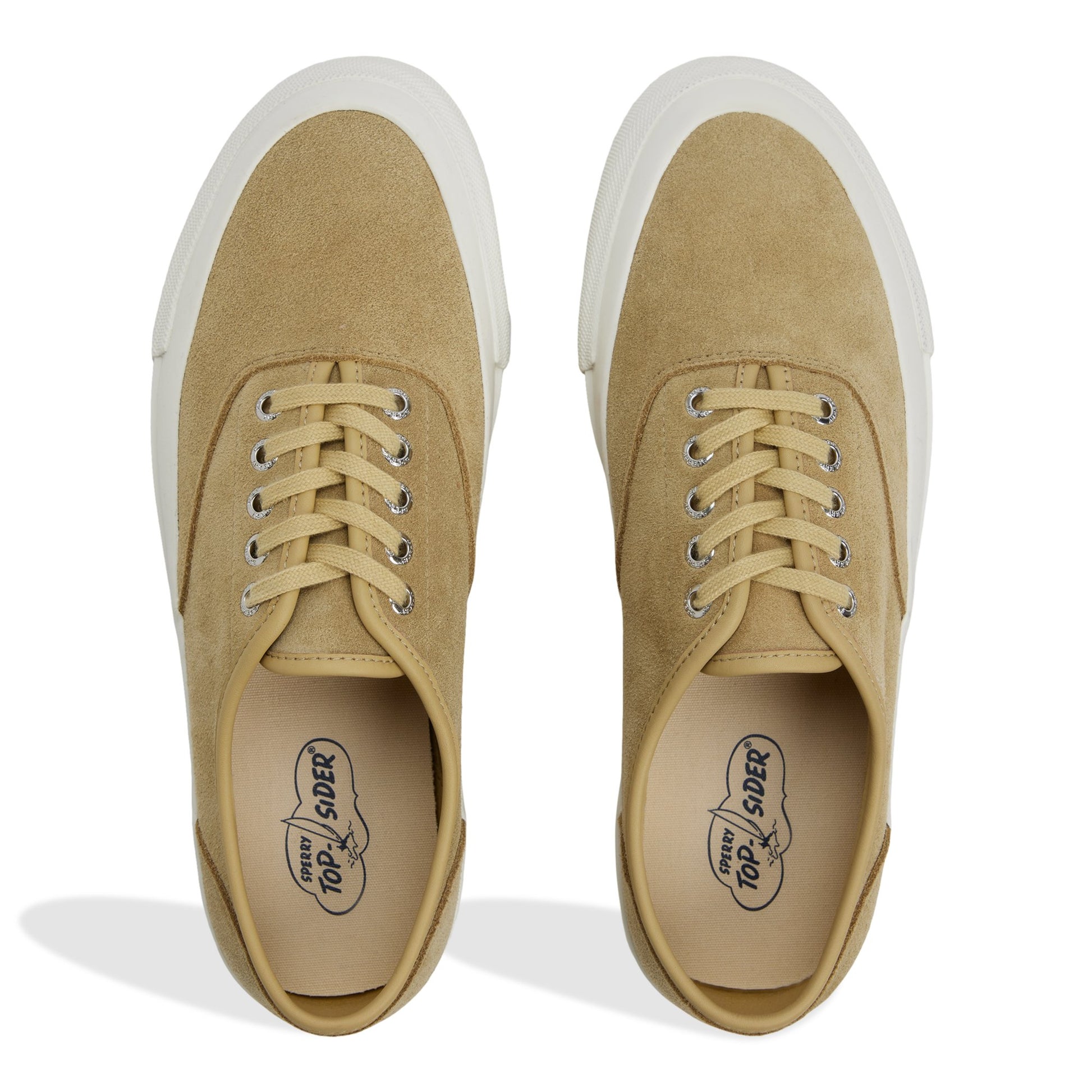 Top-down view of the Light Brown Top Sider CVO Sneaker Low Top Sneakers