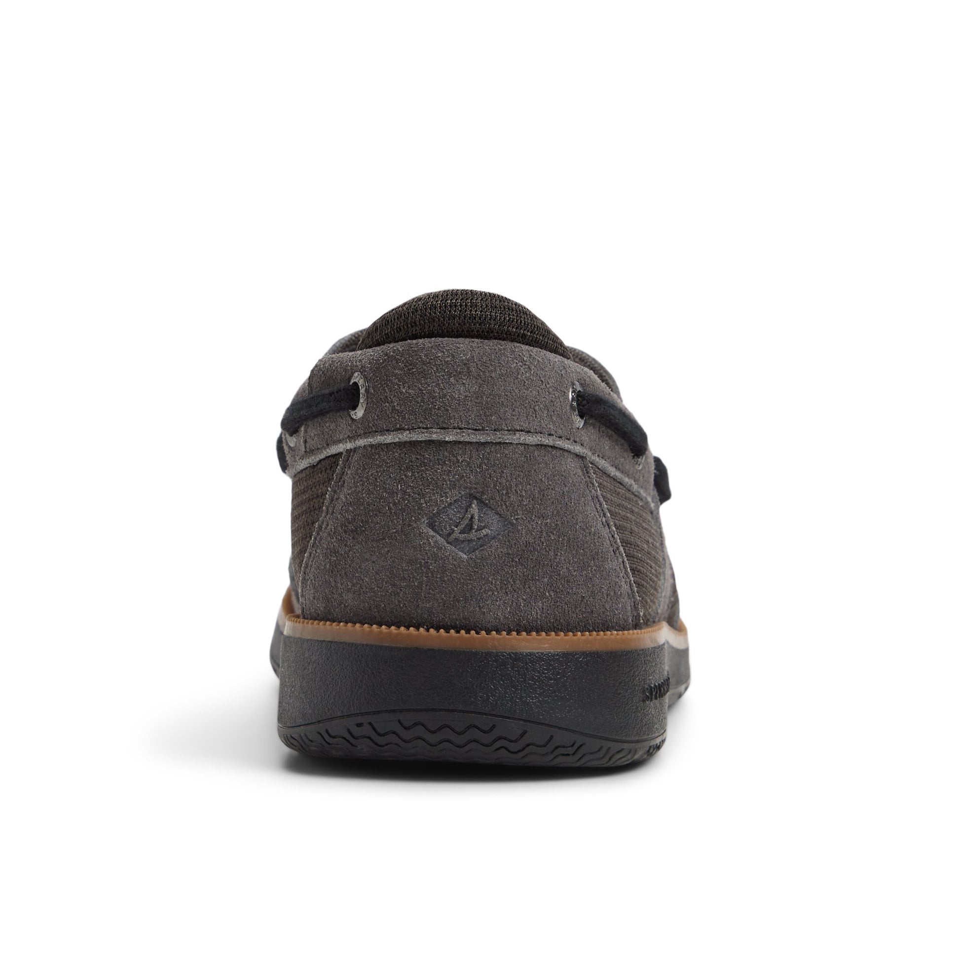 Three-quarter angle of Grey Surveyor 2 Eye Boat Shoes Boat Shoes's front side