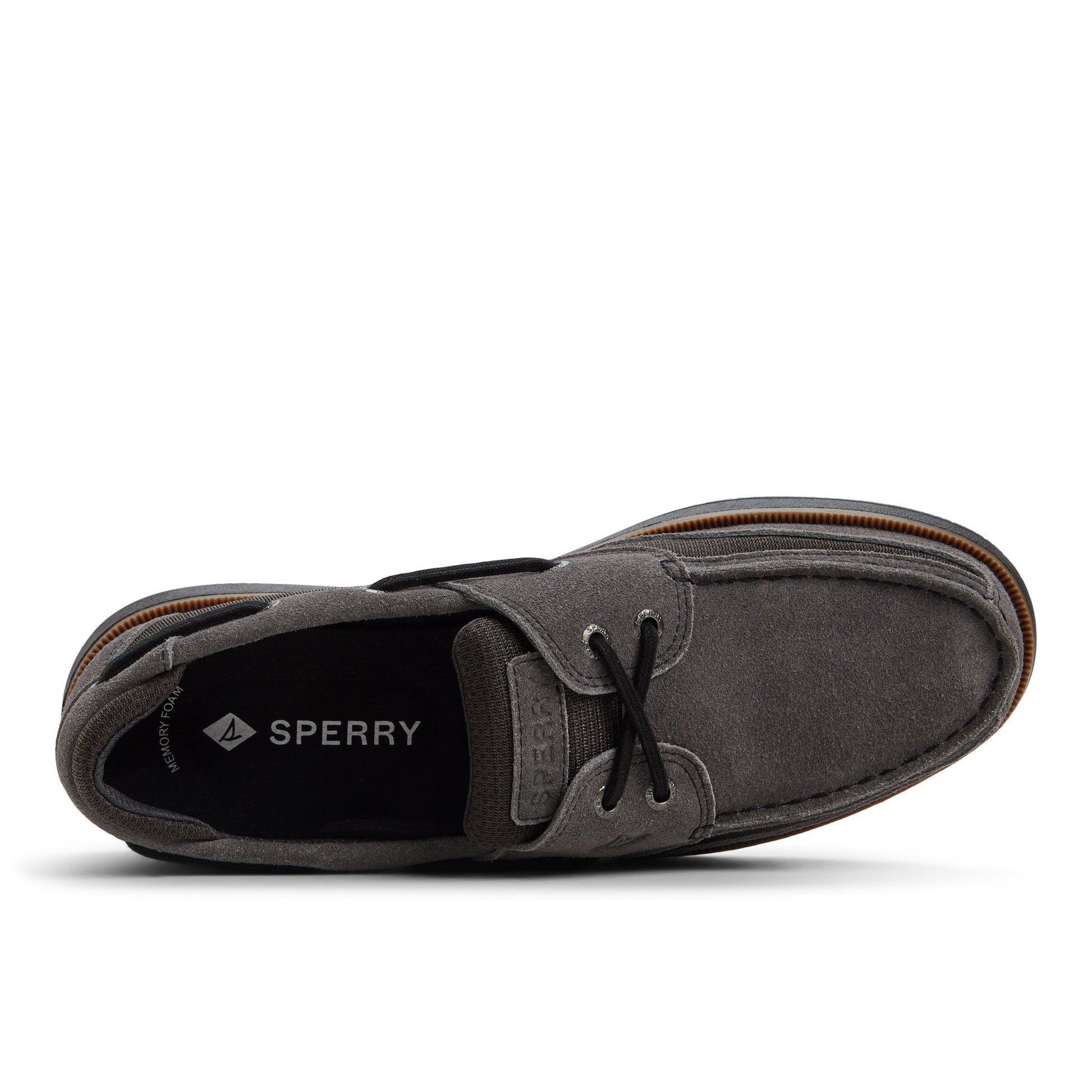 Top-down view of the Grey Surveyor 2 Eye Boat Shoes Boat Shoes