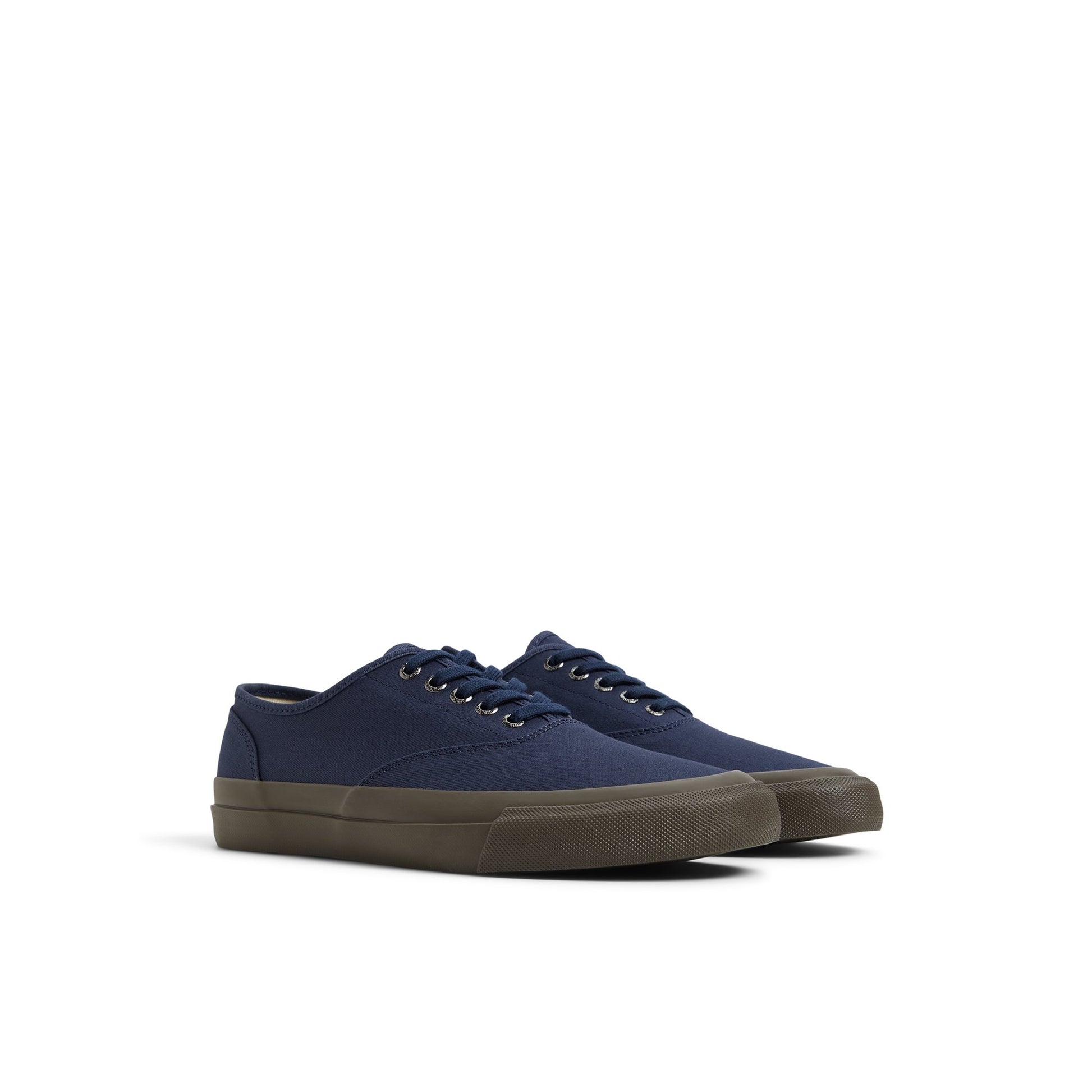 Side view of Navy Top Sider CVO Sneaker Low Top Sneakers