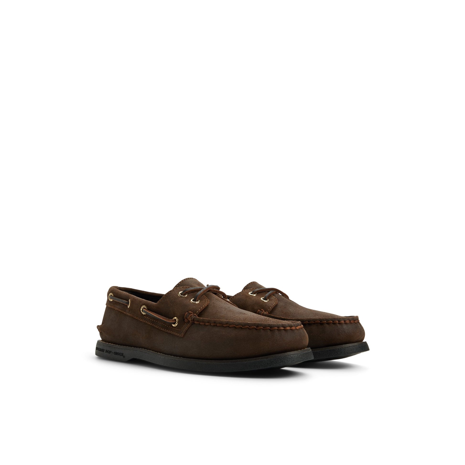 Side view of Khaki Gold Cup™ Authentic Original™ 2-Eye Boat Shoe Boat Shoes