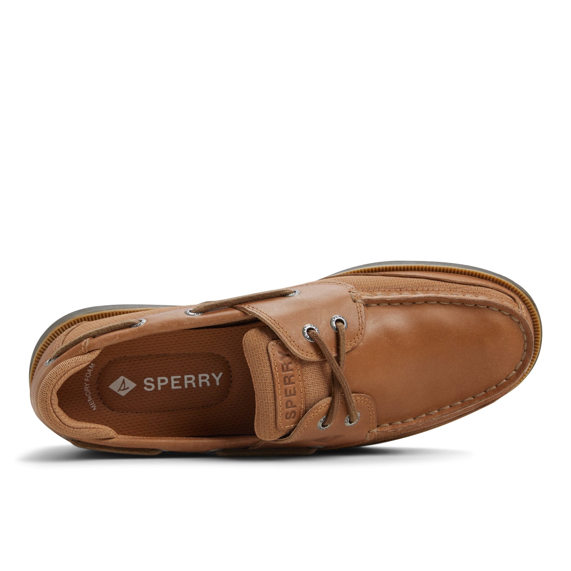 Top-down view of the Other Brown Surveyor 2 Eye Boat Shoe Boat Shoes