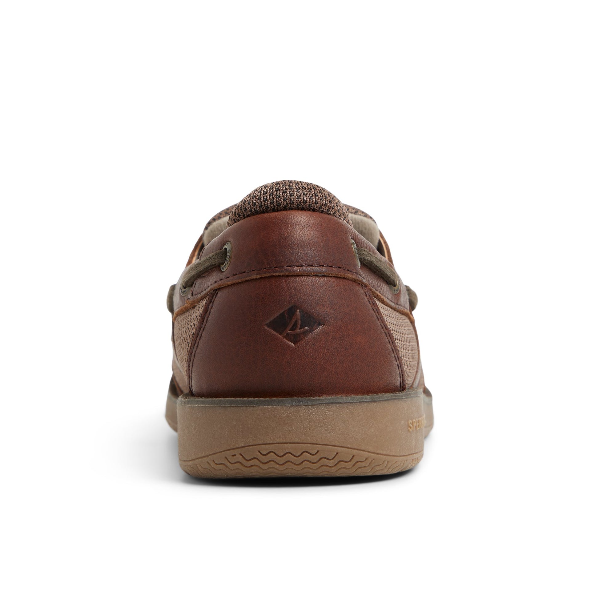 Three-quarter angle of Tan Surveyor 2 Eye Boat Shoes Boat Shoes's front side