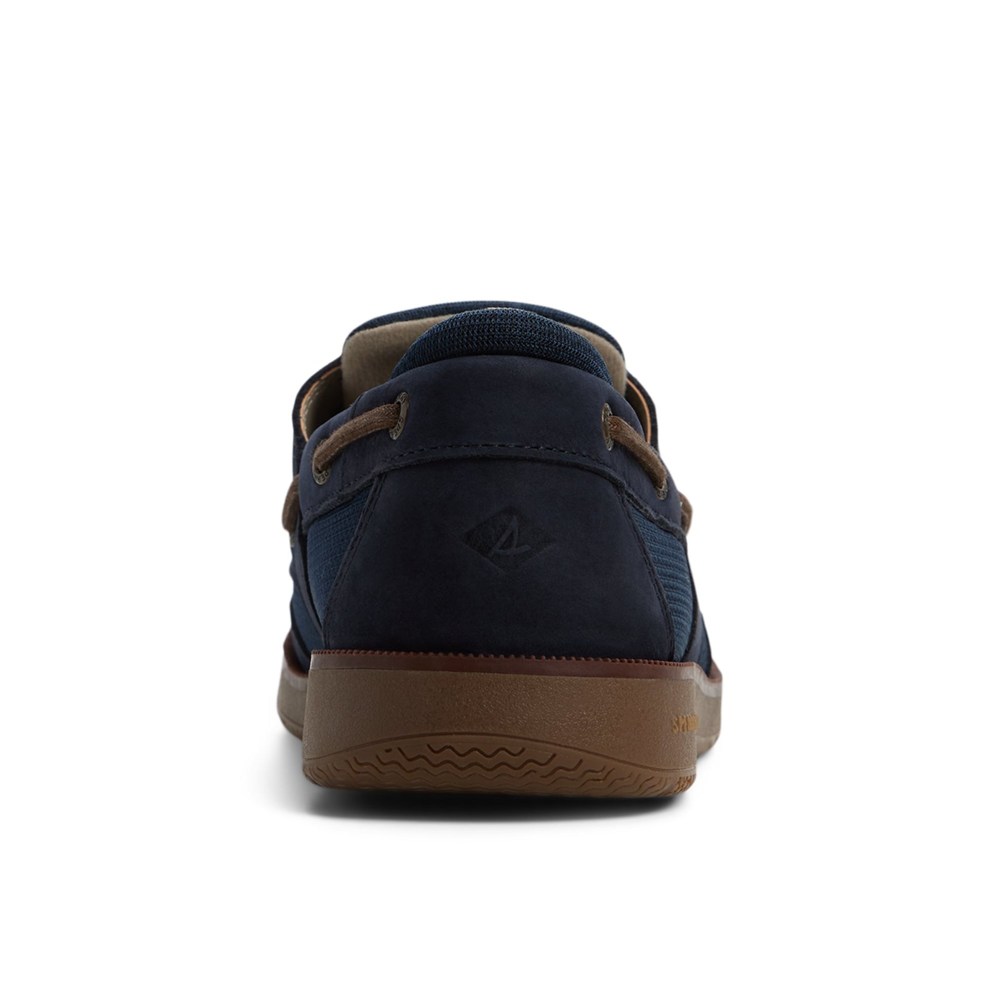 Three-quarter angle of Navy Surveyor 2 Eye Boat Shoe Boat Shoes's front side