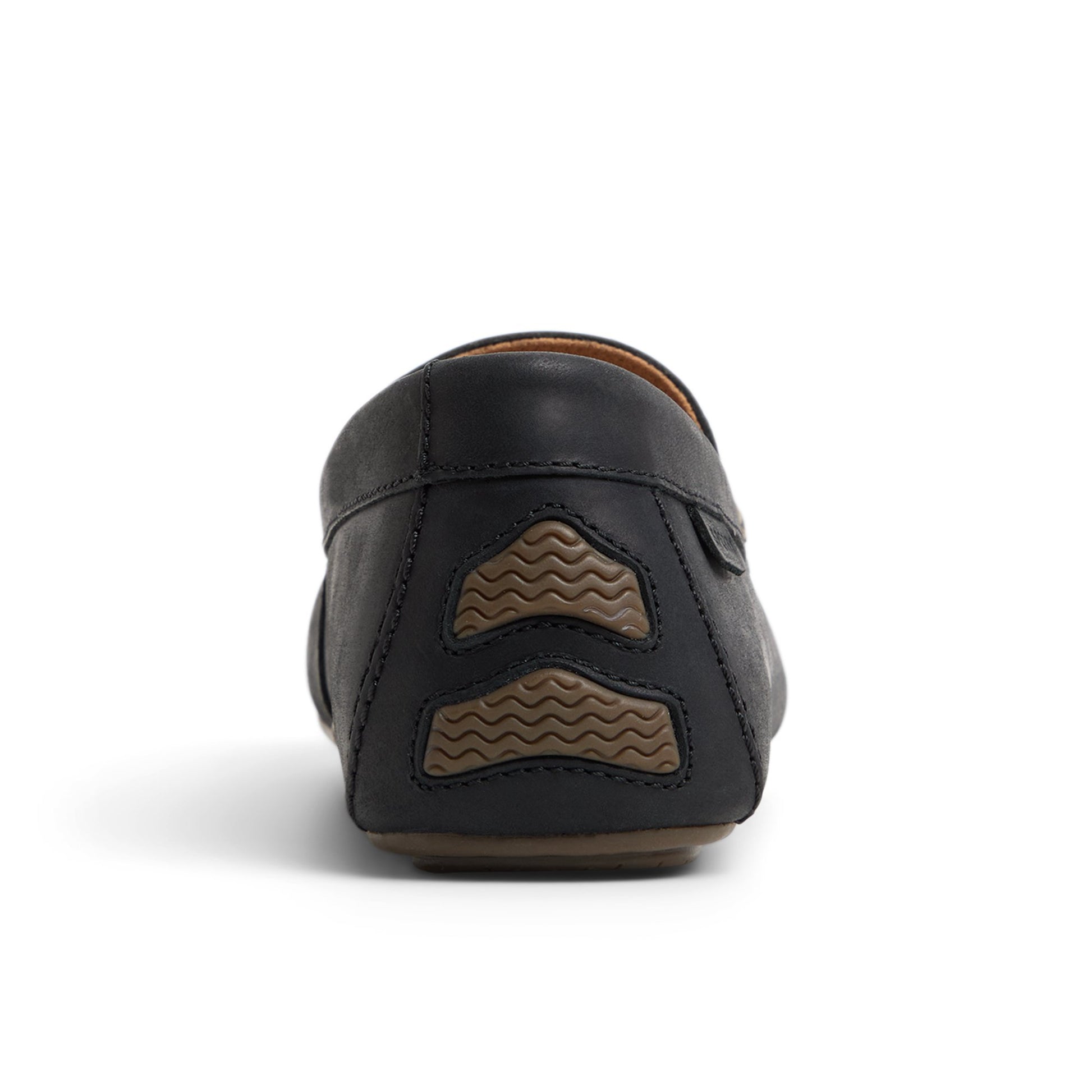 Three-quarter angle of Other Black Wave Venetian Driver Driver Loafer Casual Shoes's front side