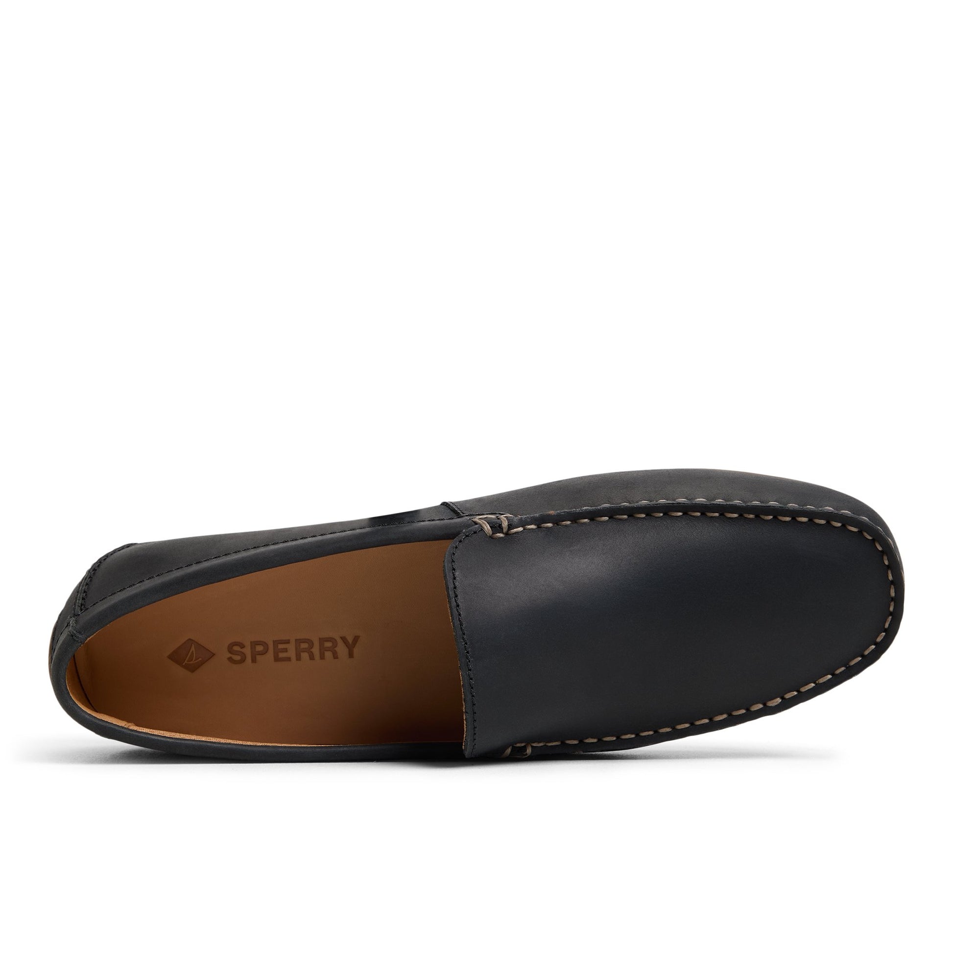 Top-down view of the Other Black Wave Venetian Driver Driver Loafer Casual Shoes