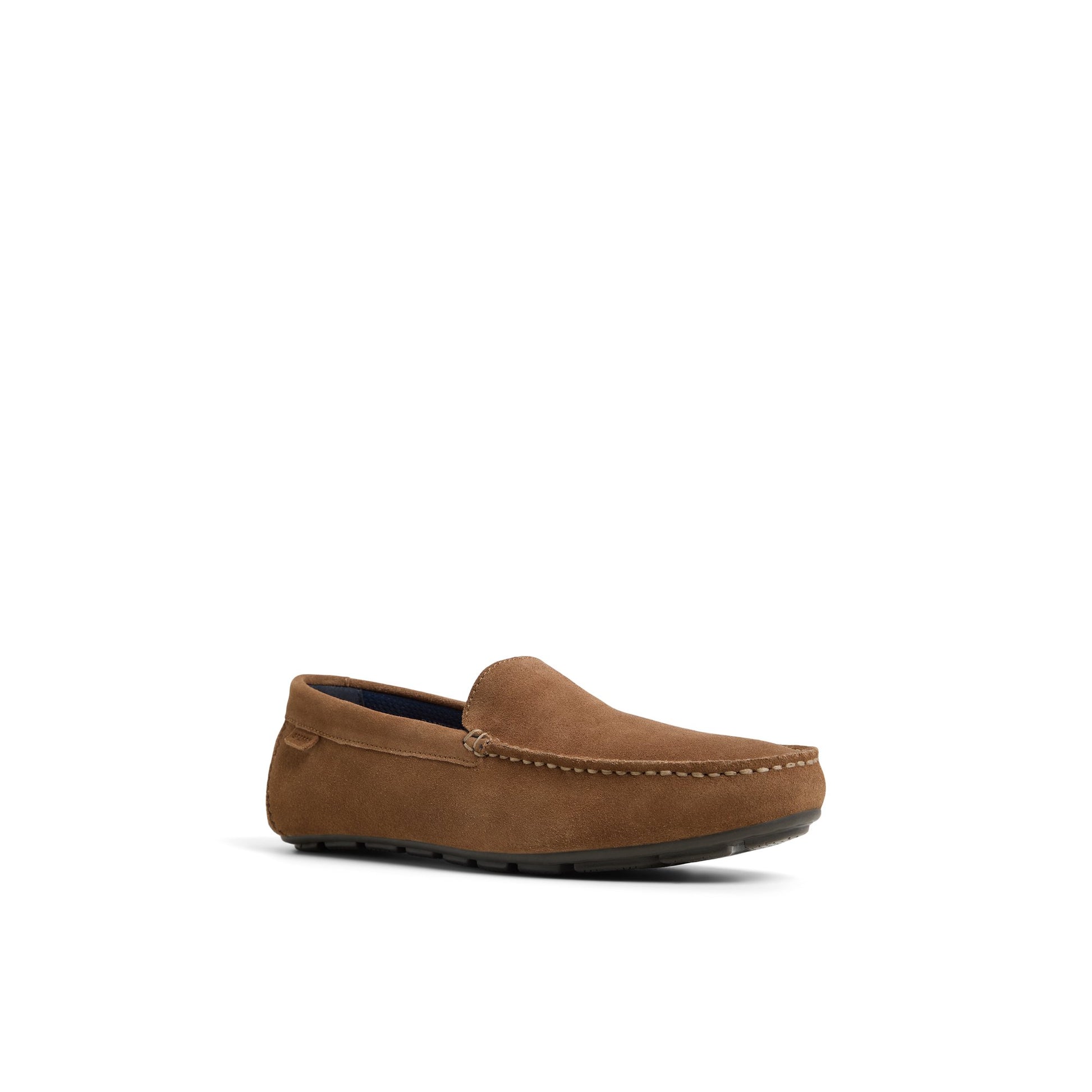 Side view of Taupe Wave Venetian Driver Driver Loafer Casual Shoes