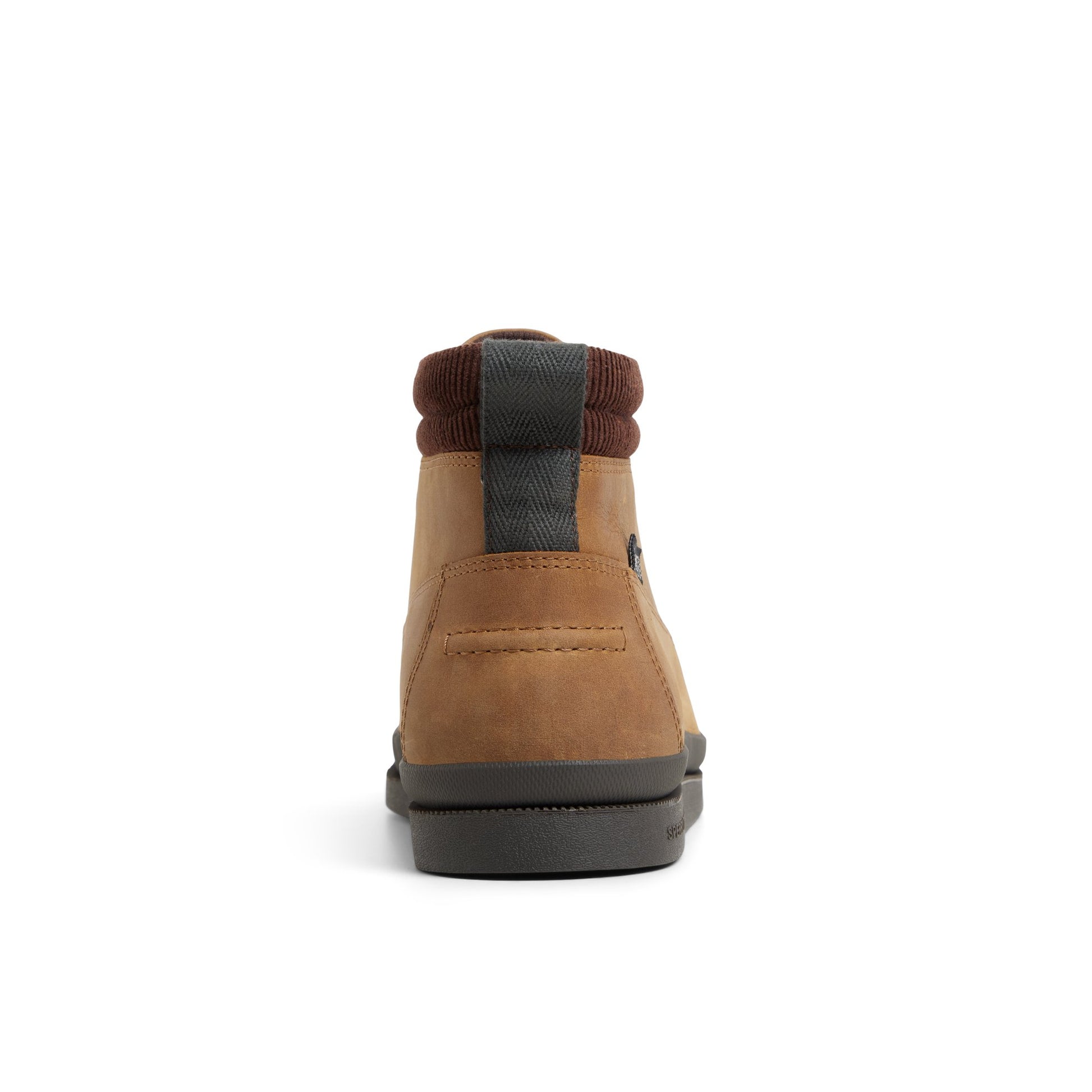 Three-quarter angle of Tan Tour Moc Mid Top Sneaker Chukka Boots's front side