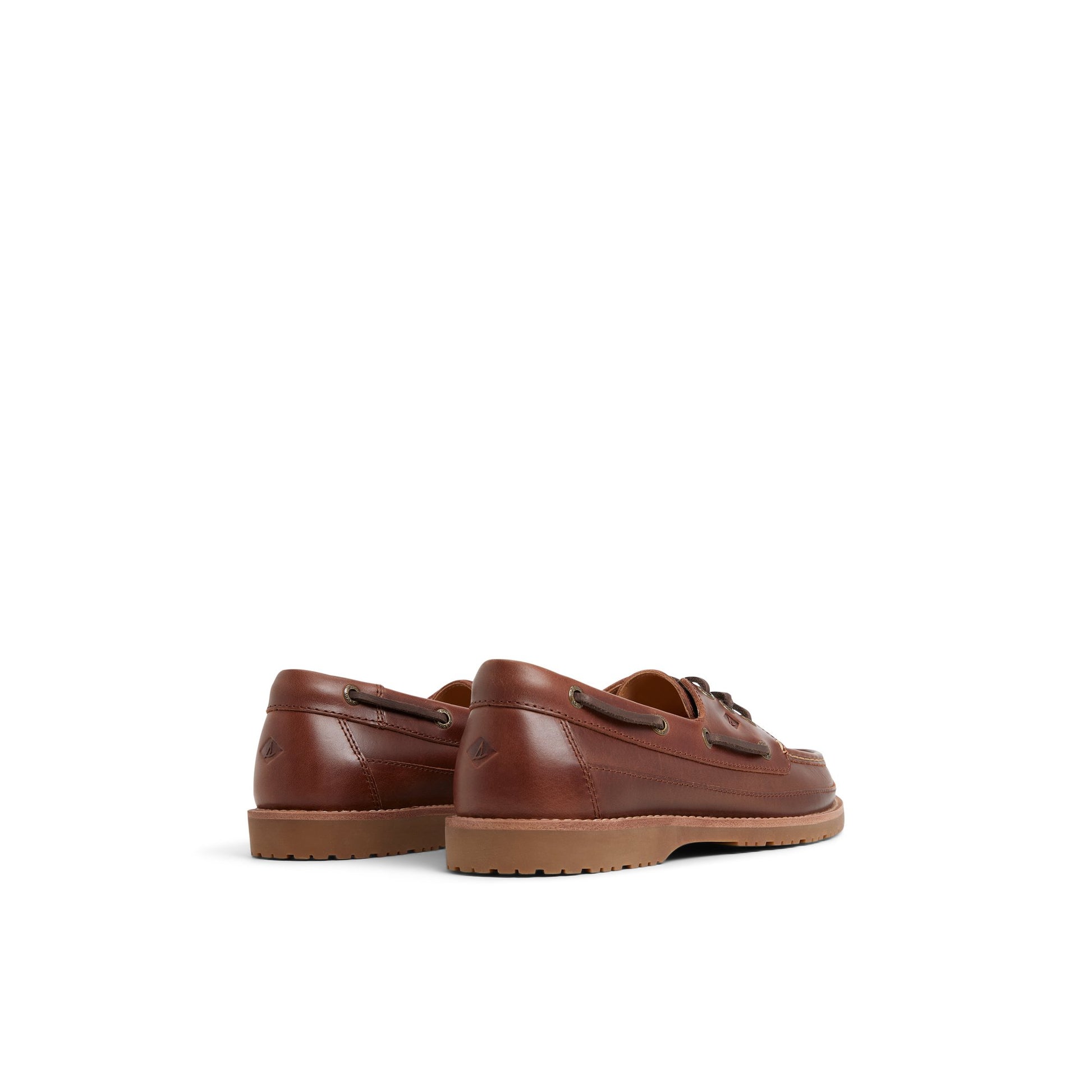 Three-quarter angle of Other Brown Authentic Original™ 3 Eye Mini Lug Boat Shoe Boat Shoe's front side