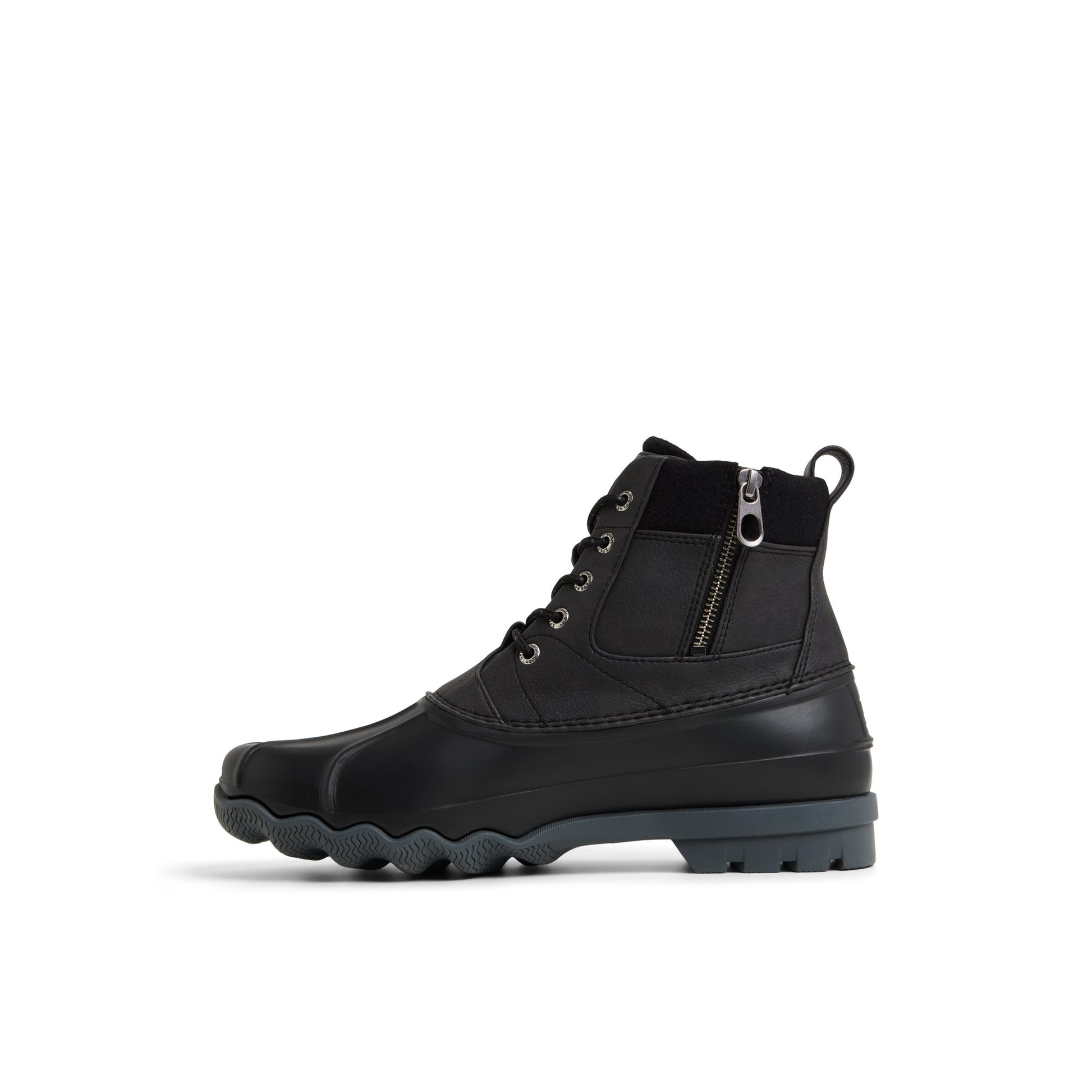 Three-quarter angle of Charcoal Nortfolk Boot Fall Boots's back side