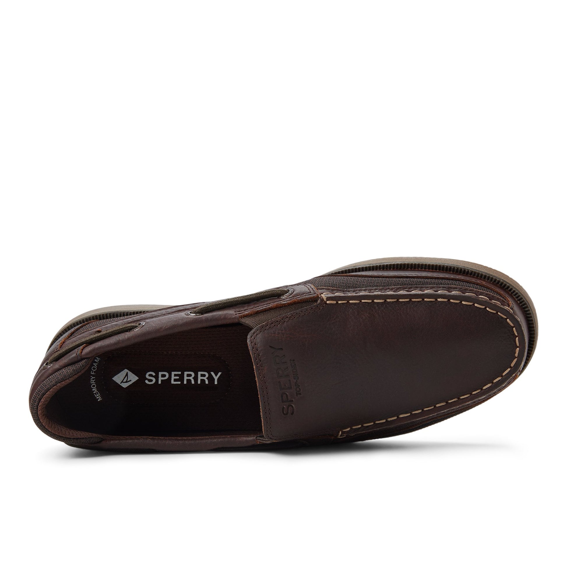 Top-down view of the Dark Brown Surveyor Slip-on Loafer Slip-on Sneakers