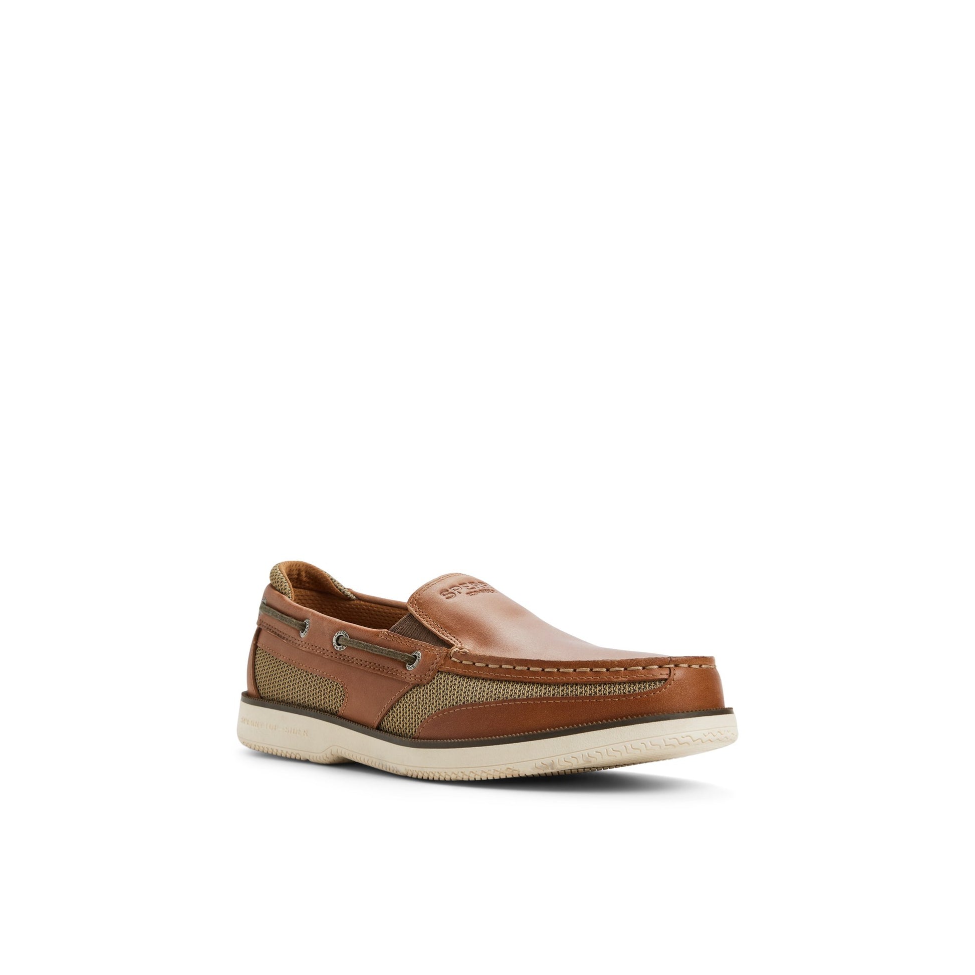 Side view of Tan Surveyor Slip-on Loafer Slip-on Sneakers