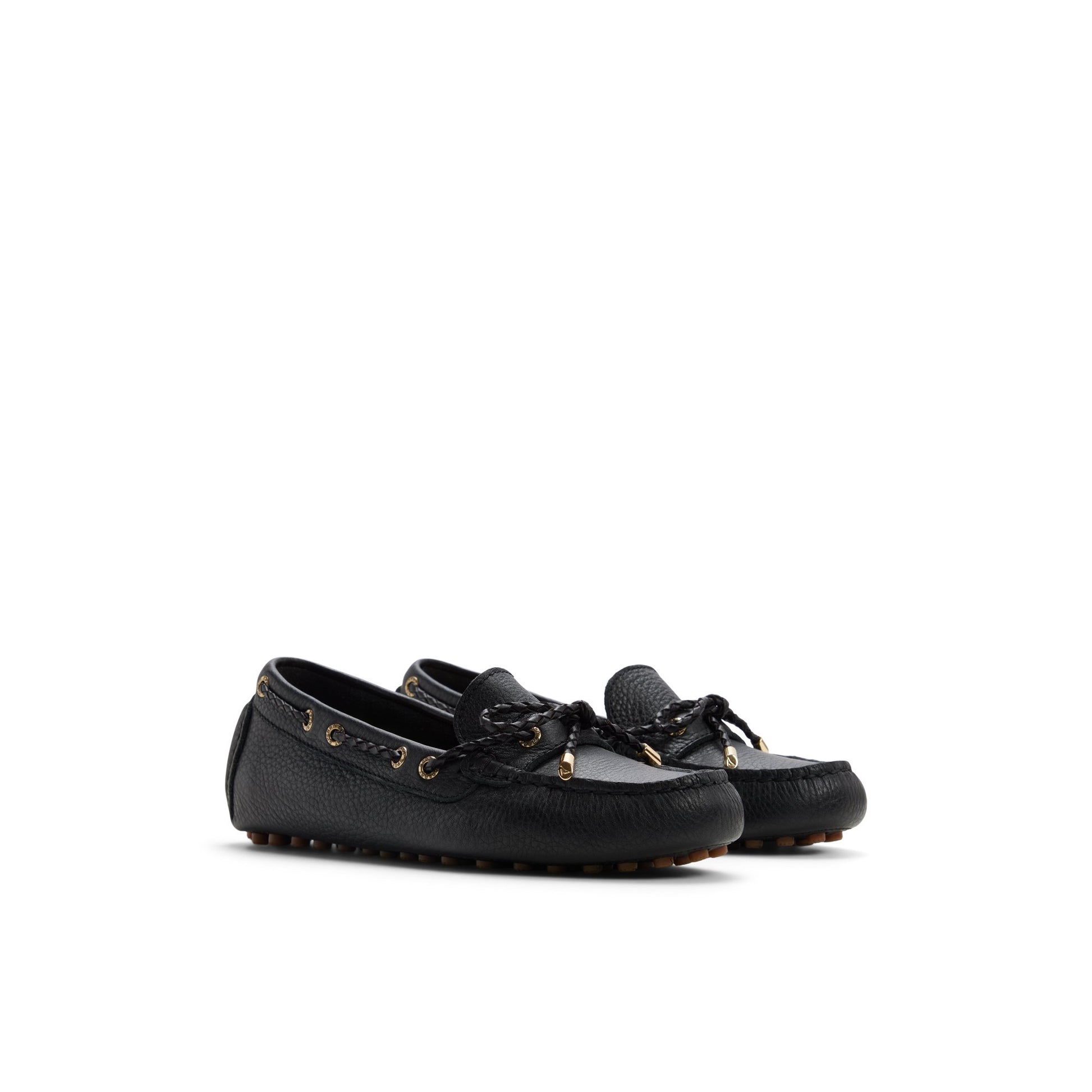 Side view of Black Gold Cup™ Driver Loafer Loafers