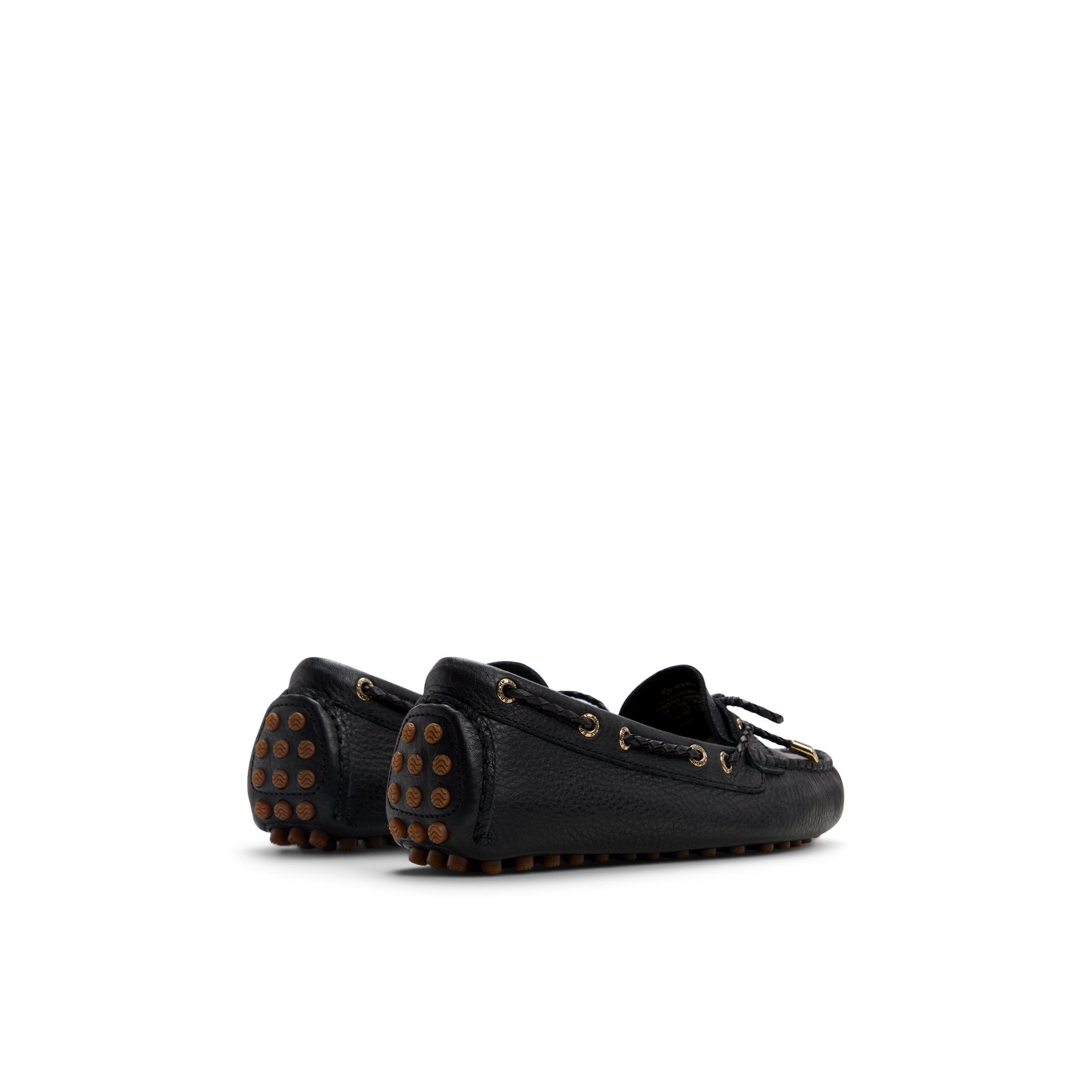 Three-quarter angle of Black Gold Cup™ Driver Loafer Loafers's front side