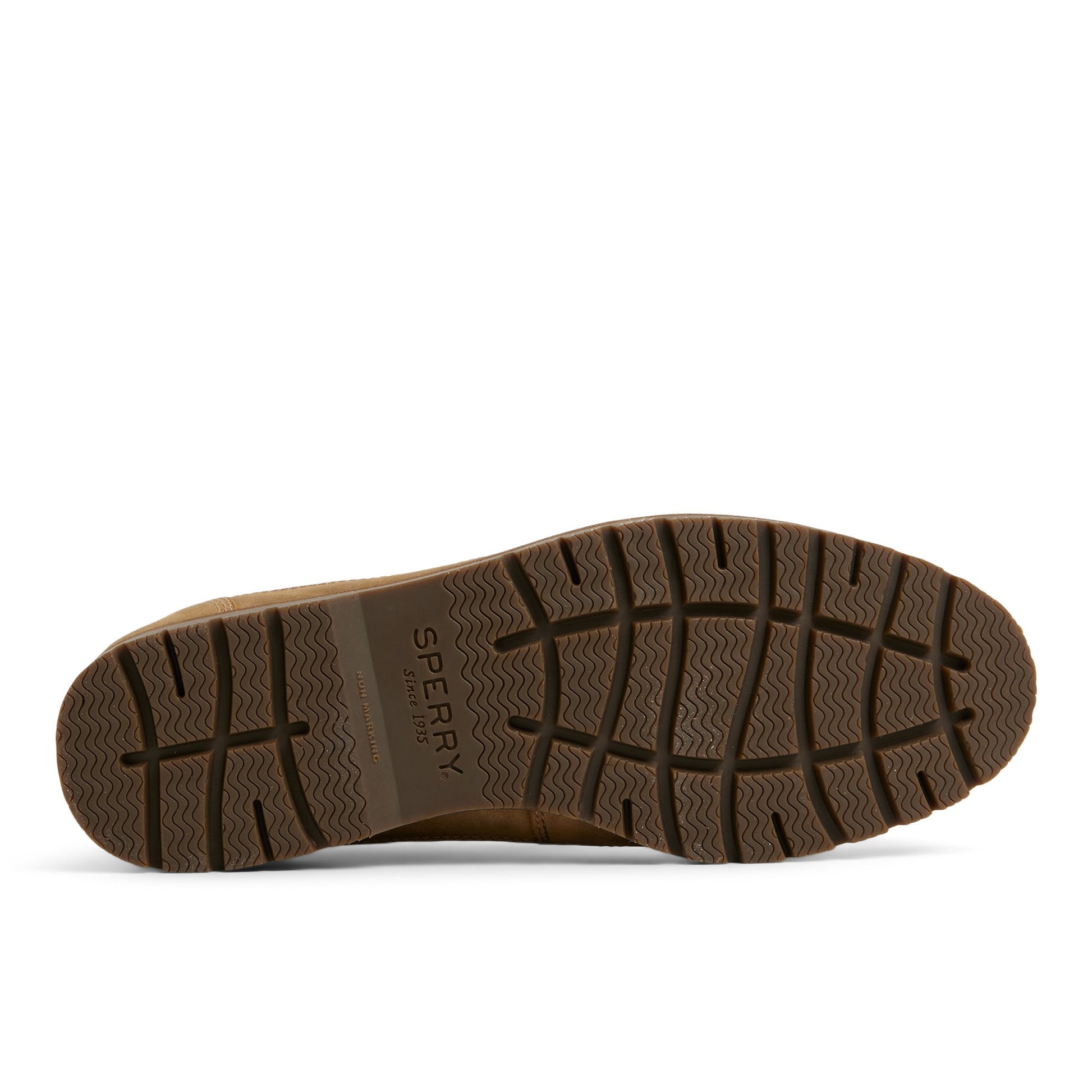 Close-up of the Tan Stringer Boot Chukka Boots
