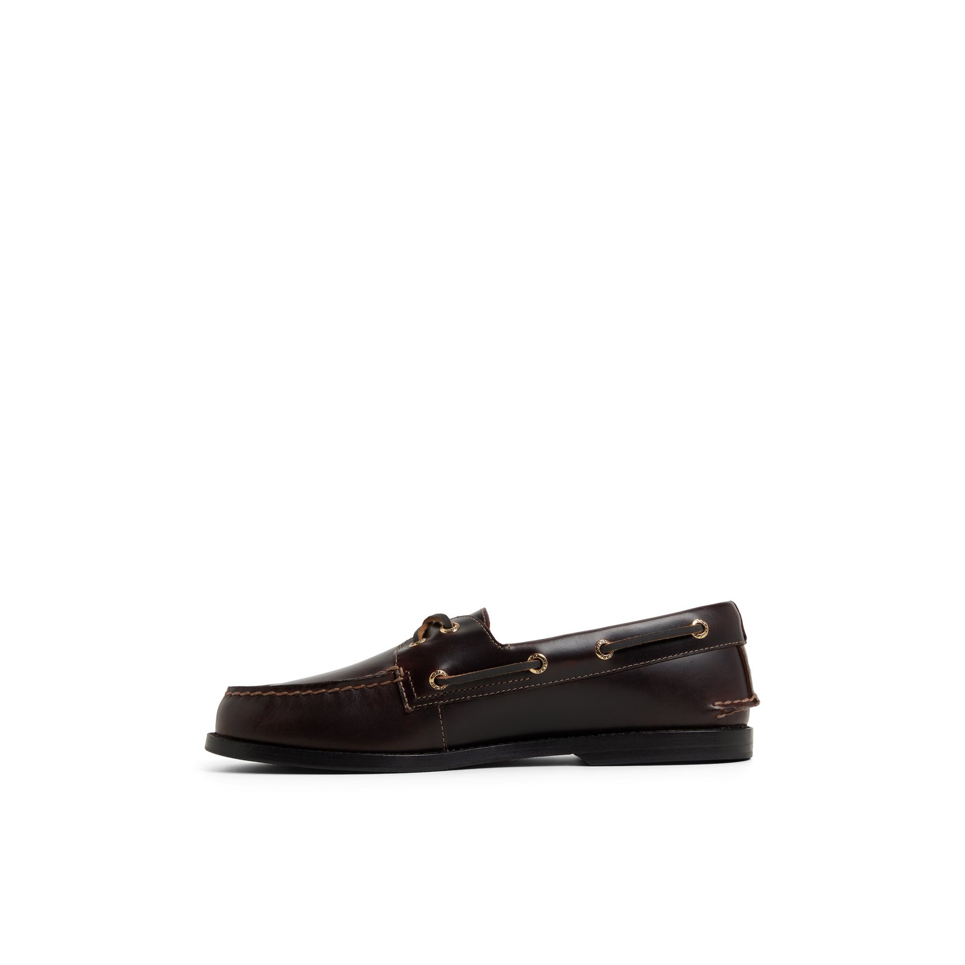 Three-quarter angle of Amaretto Prescott Boat Shoe Boat Shoe's back side