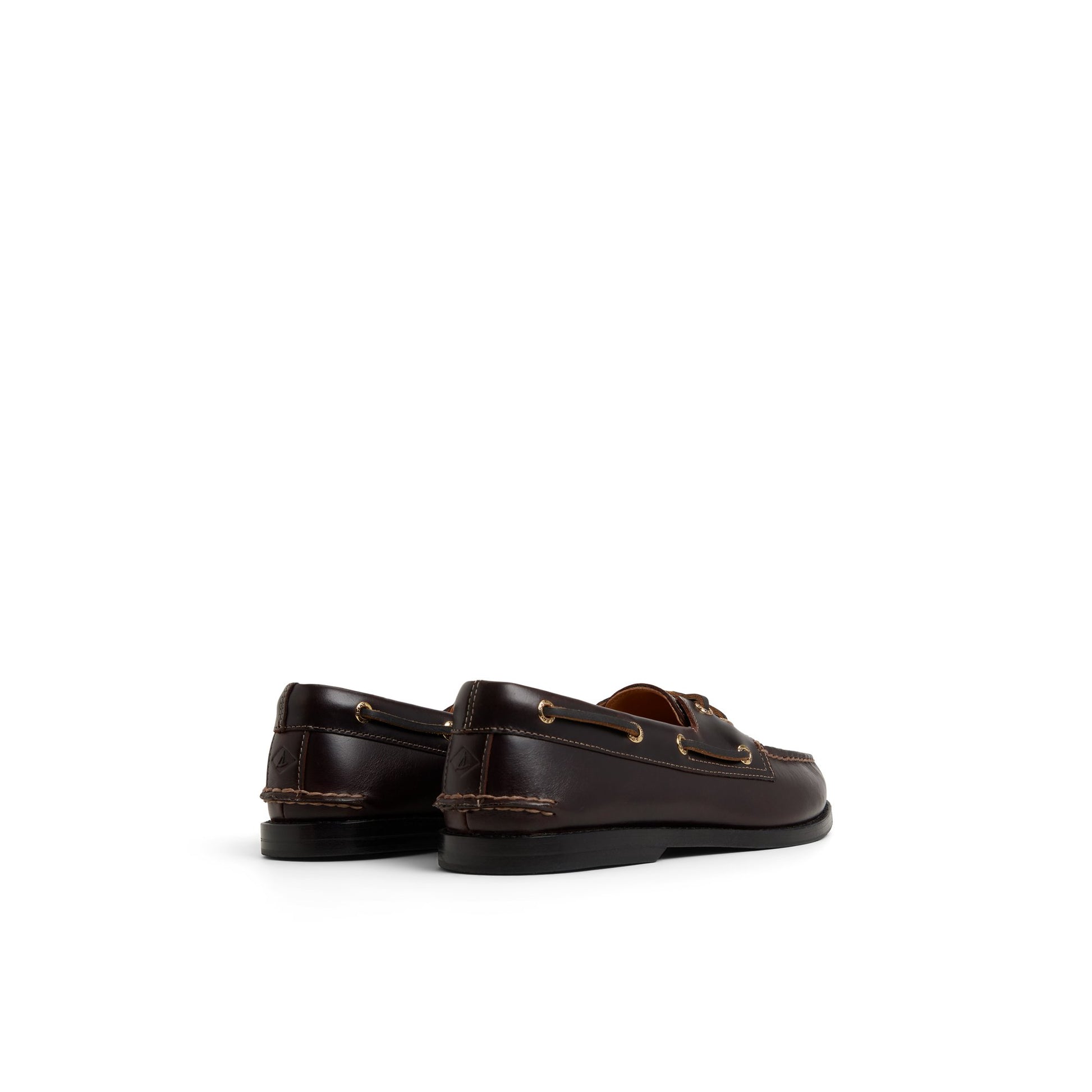 Three-quarter angle of Amaretto Prescott Boat Shoe Boat Shoe's front side