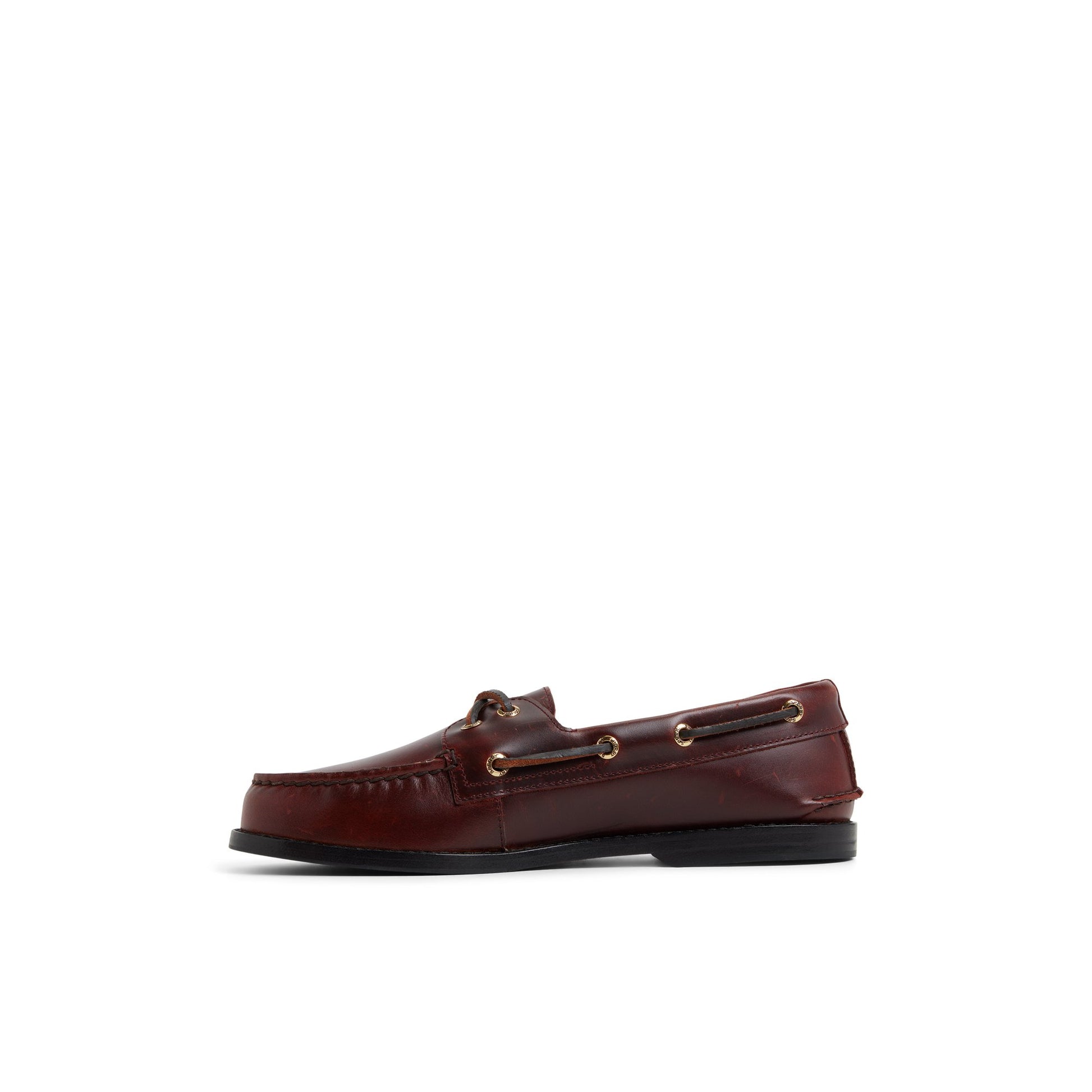 Three-quarter angle of Bordo Prescott Boat Shoe Boat Shoe's back side