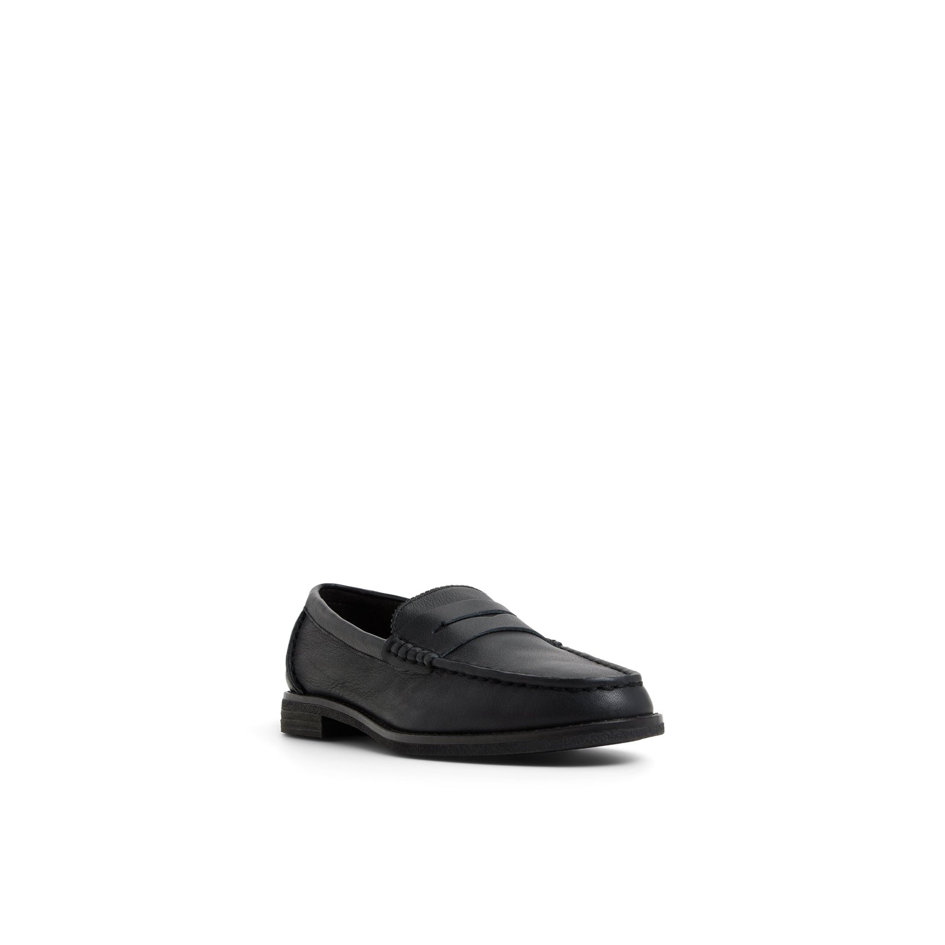 Side view of Black/black Seaport Penny Loafer Loafers