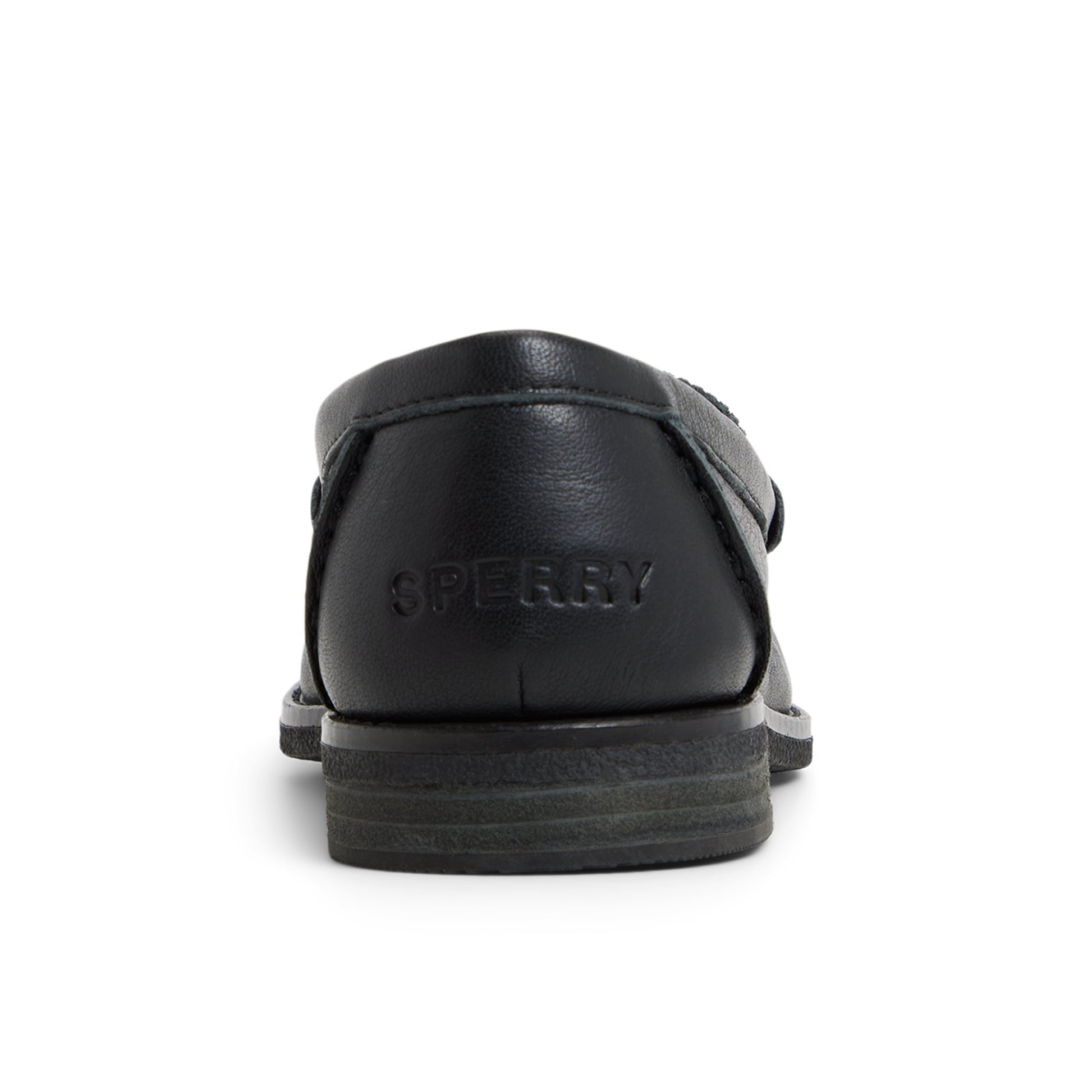 Three-quarter angle of Black/black Seaport Penny Loafer Loafers's front side