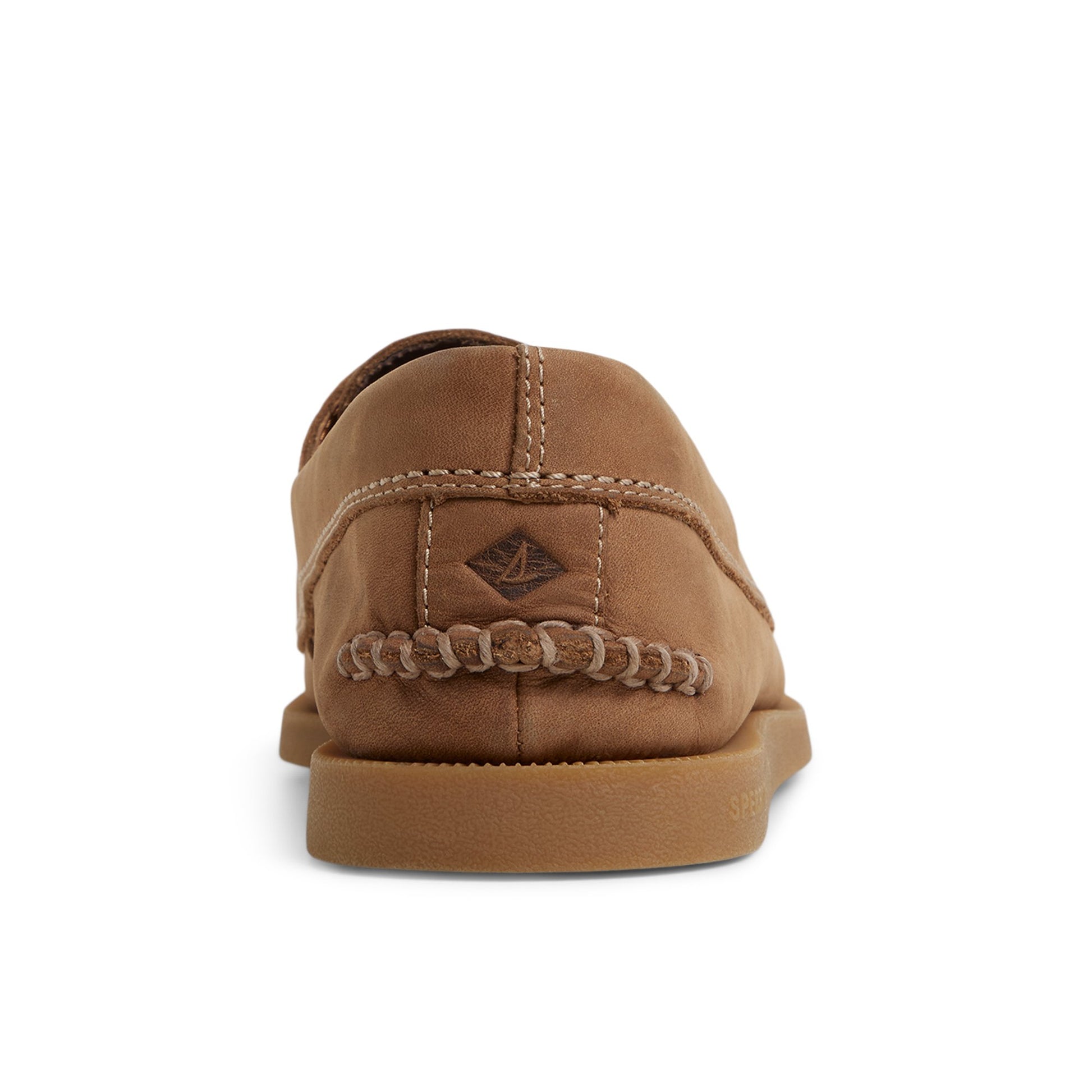 Three-quarter angle of Brown Authentic Original™ 2 Eye Boat Shoe Boat Shoes's front side