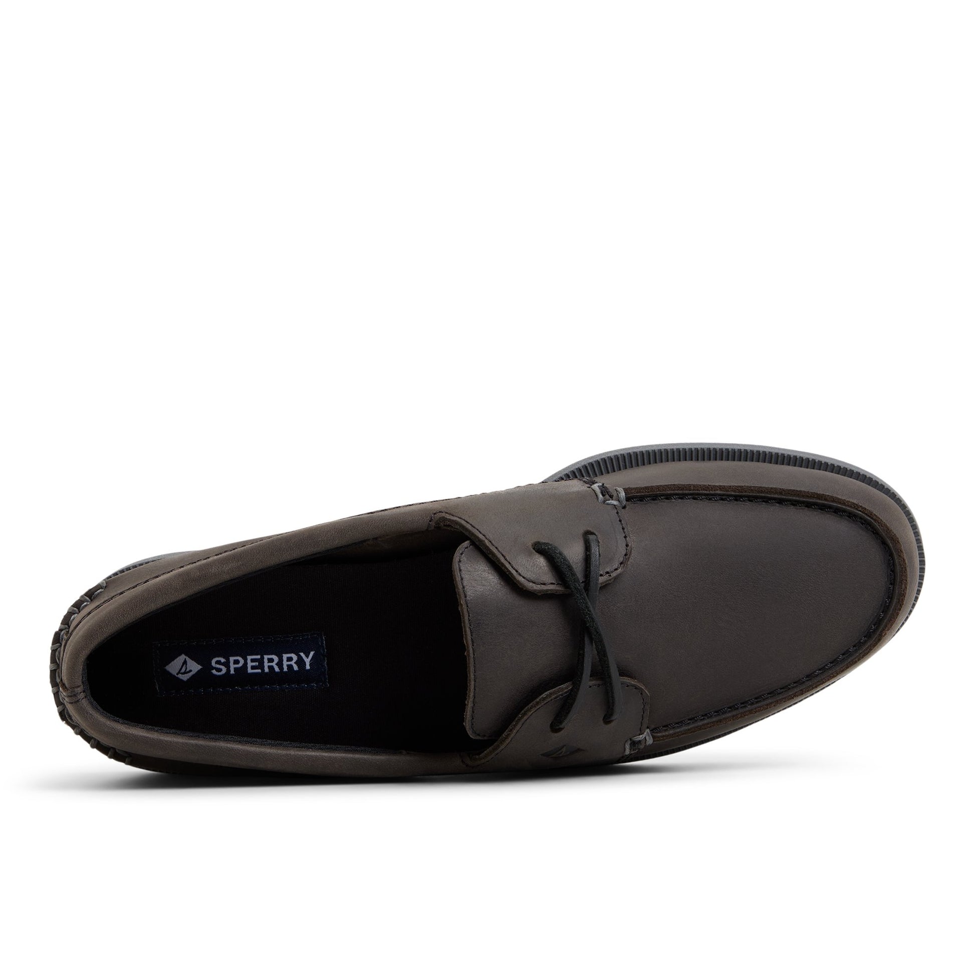 Top-down view of the Black Authentic Original™ 2 Eye Boat Shoe Boat Shoes