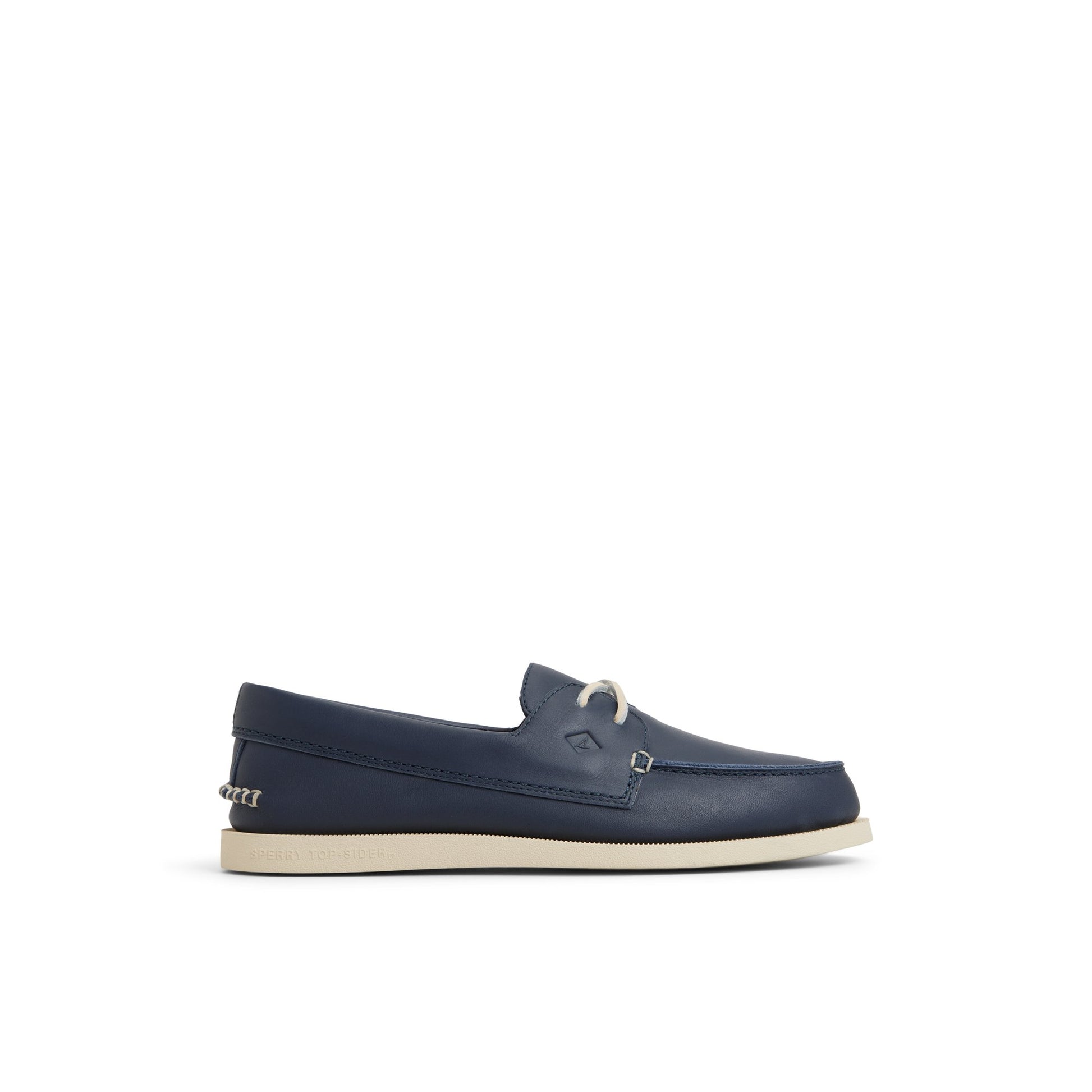 Main View of Navy Authentic Original™ 2 Eye Boat Shoe Boat Shoes for Mens