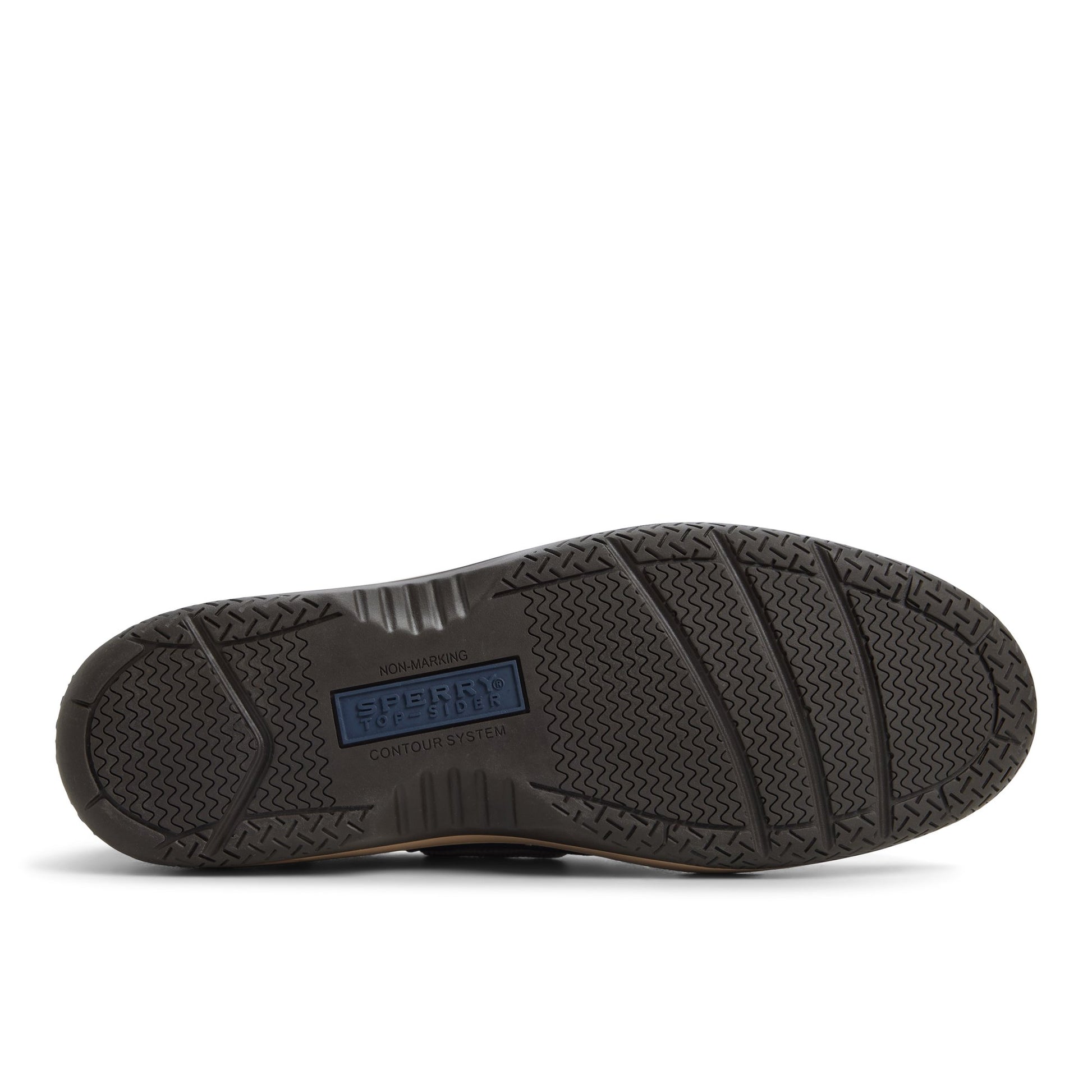 Close-up of the Navy Billfish 3-Eye Boat Shoe Boat Shoes