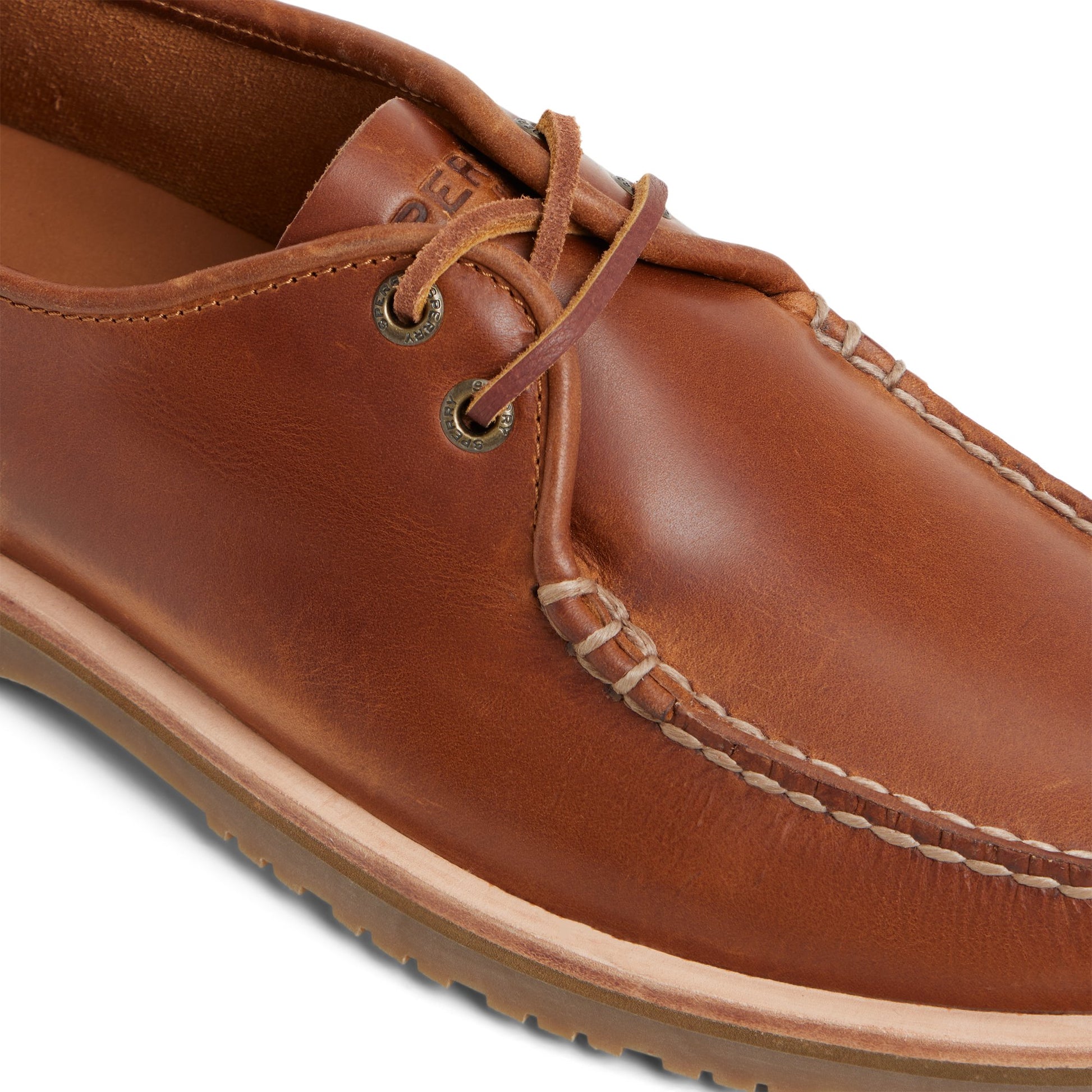 View of Tan Authentic Original™ Mini Lug Captain's Oxford Casual Oxford Shoes's sole