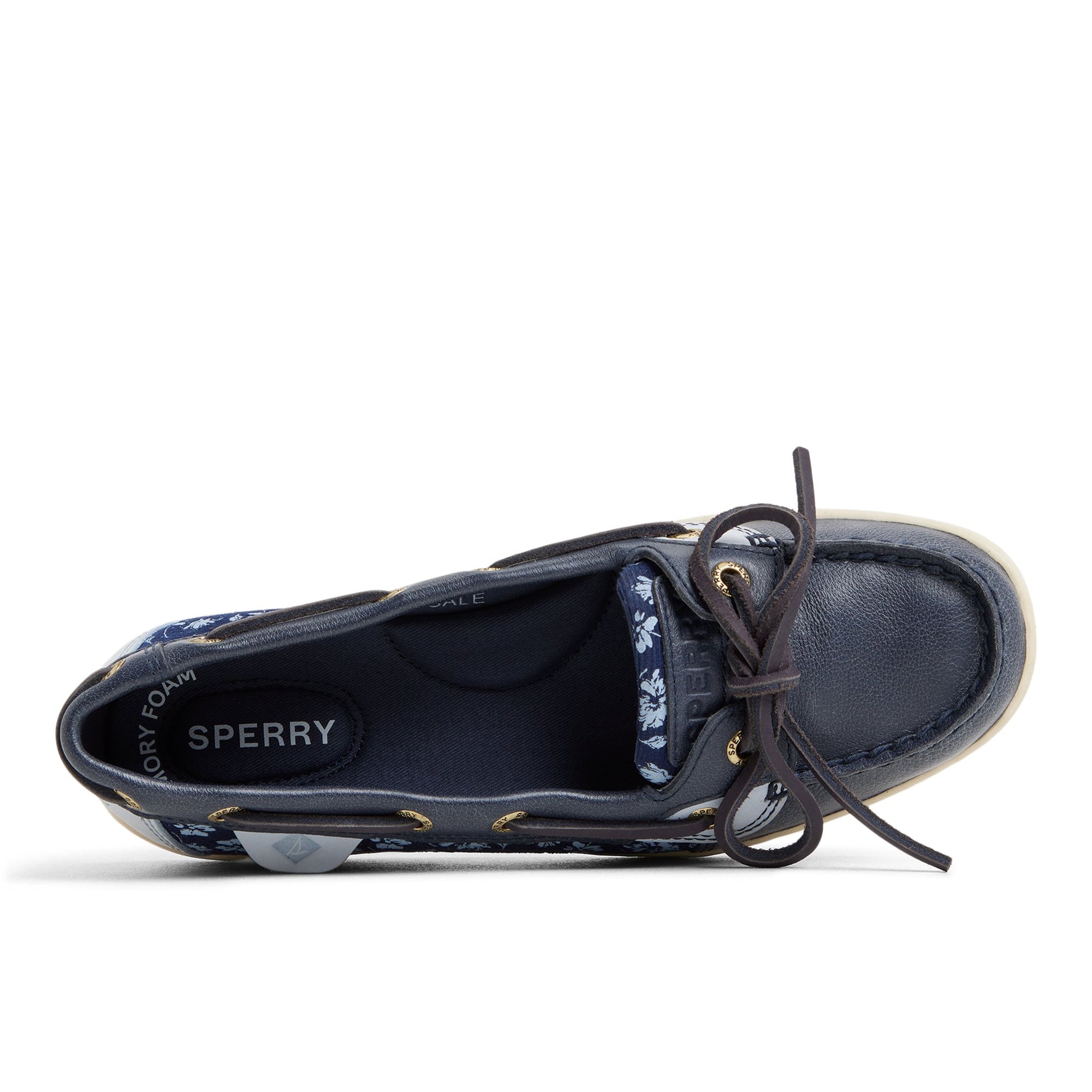 Top-down view of the Floral Angelfish 1 Eye Boat Shoe Boat Shoes
