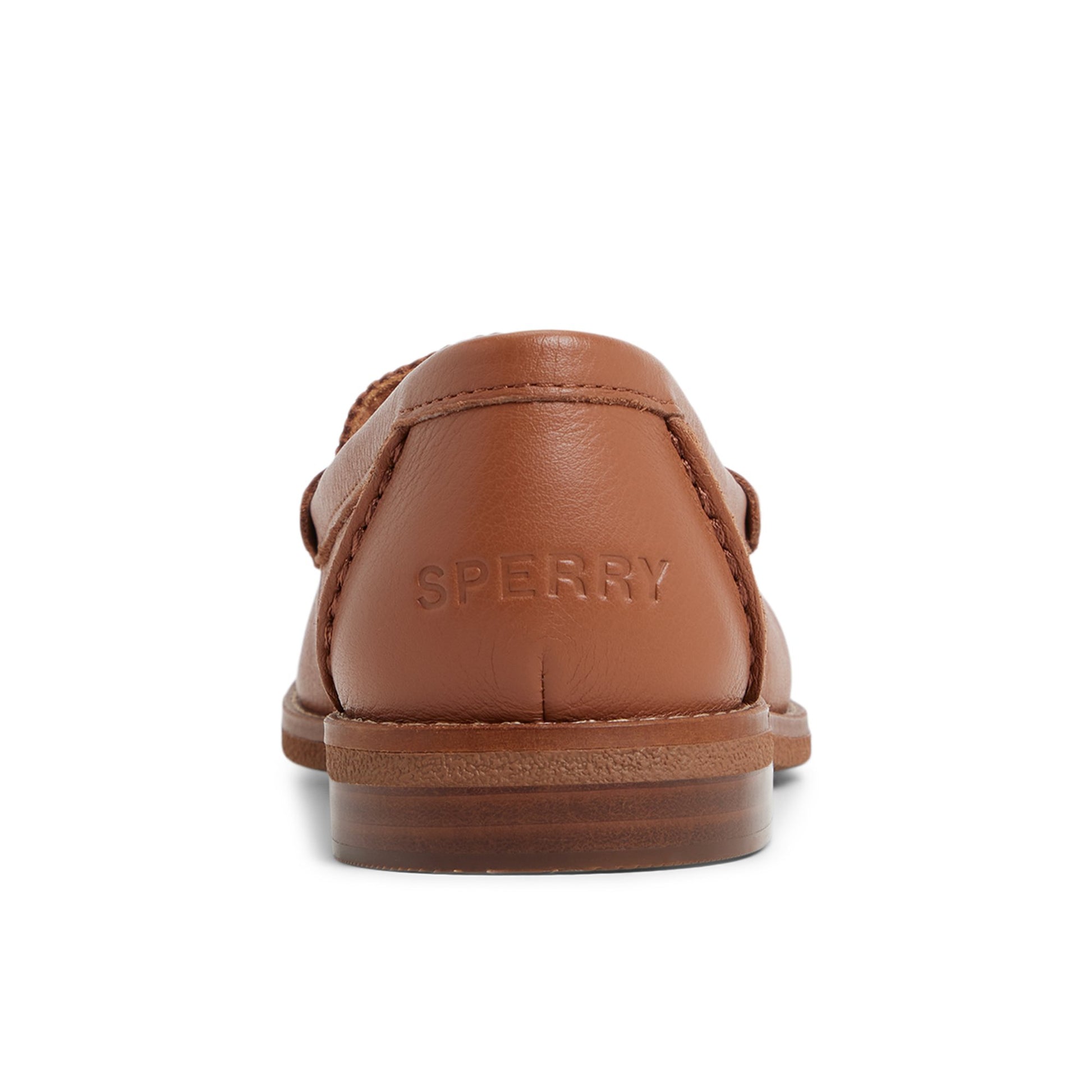 Three-quarter angle of Light Brown Seaport Penny Loafer Penny Loafer's front side