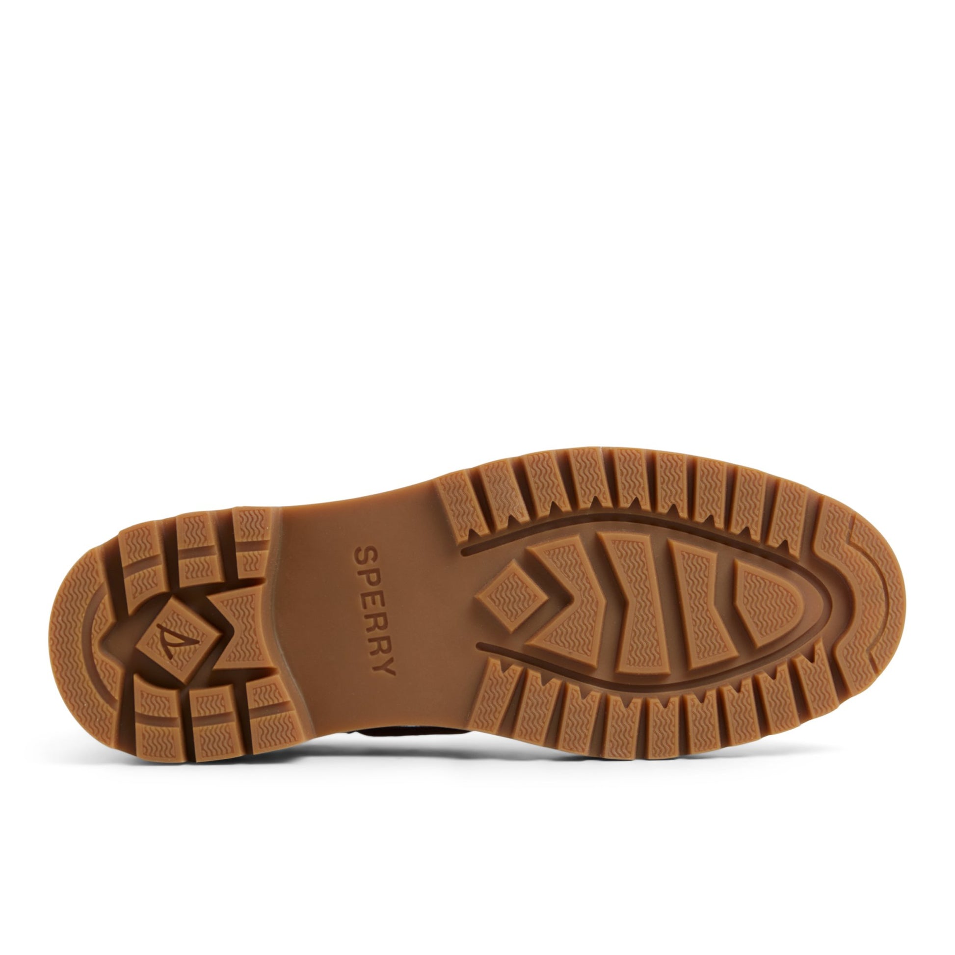 Close-up of the Cream Authentic Original™ Lug 2-Eye Boat Shoe Boat Shoe