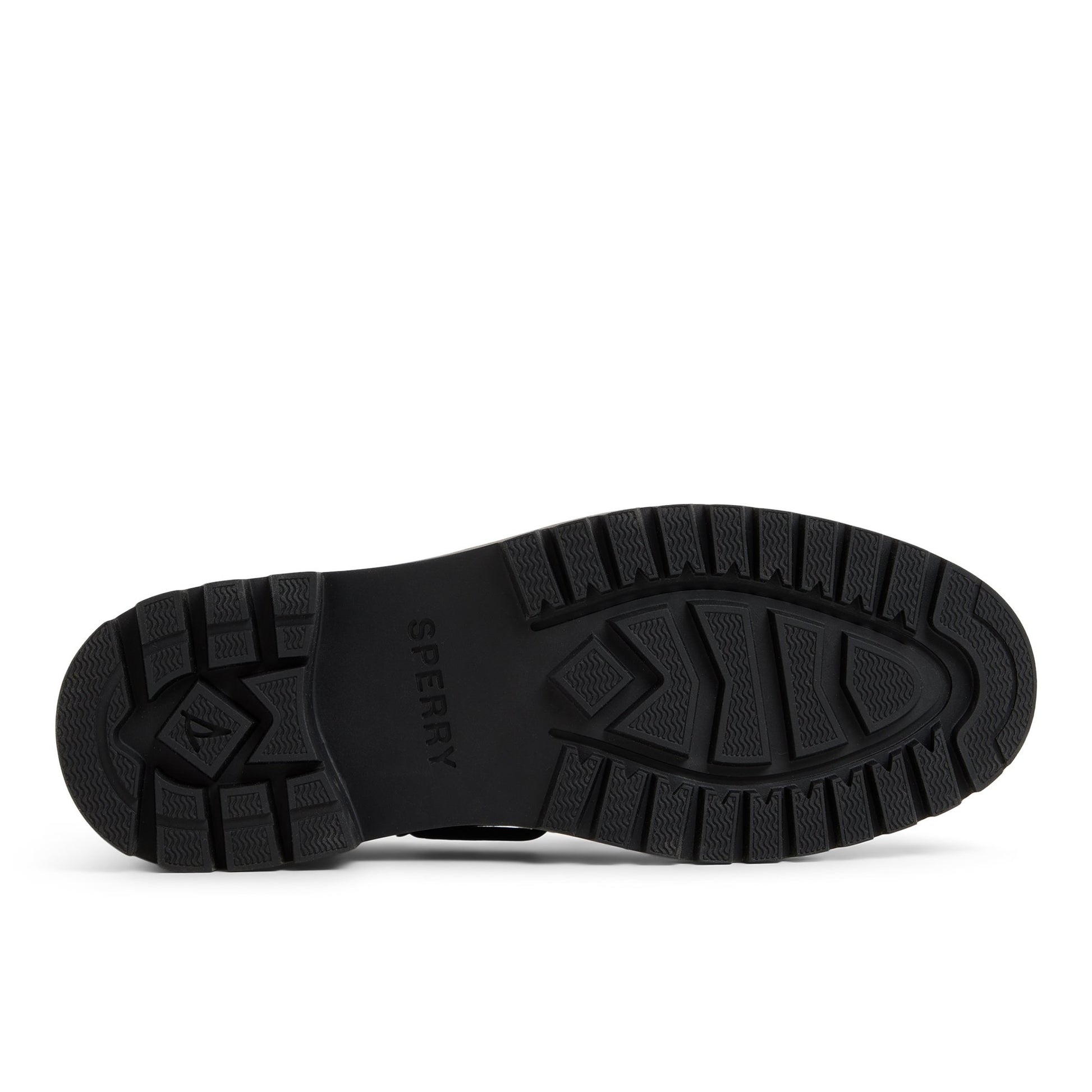 Close-up of the Black Authentic Original™ Lug 2-Eye Boat Shoe Boat Shoe