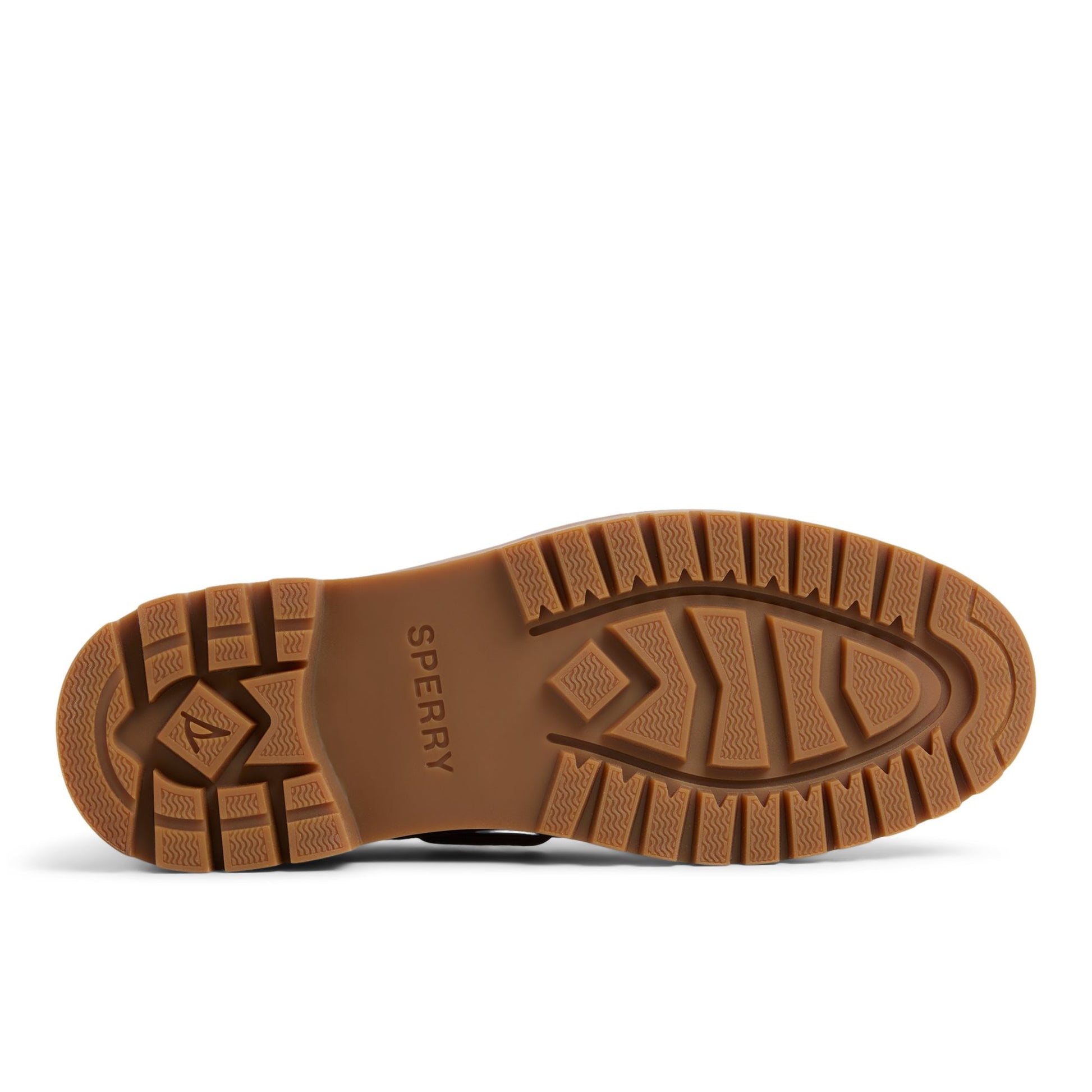 Close-up of the Tan Authentic Original™ Lug 2-Eye Boat Shoe Boat Shoe