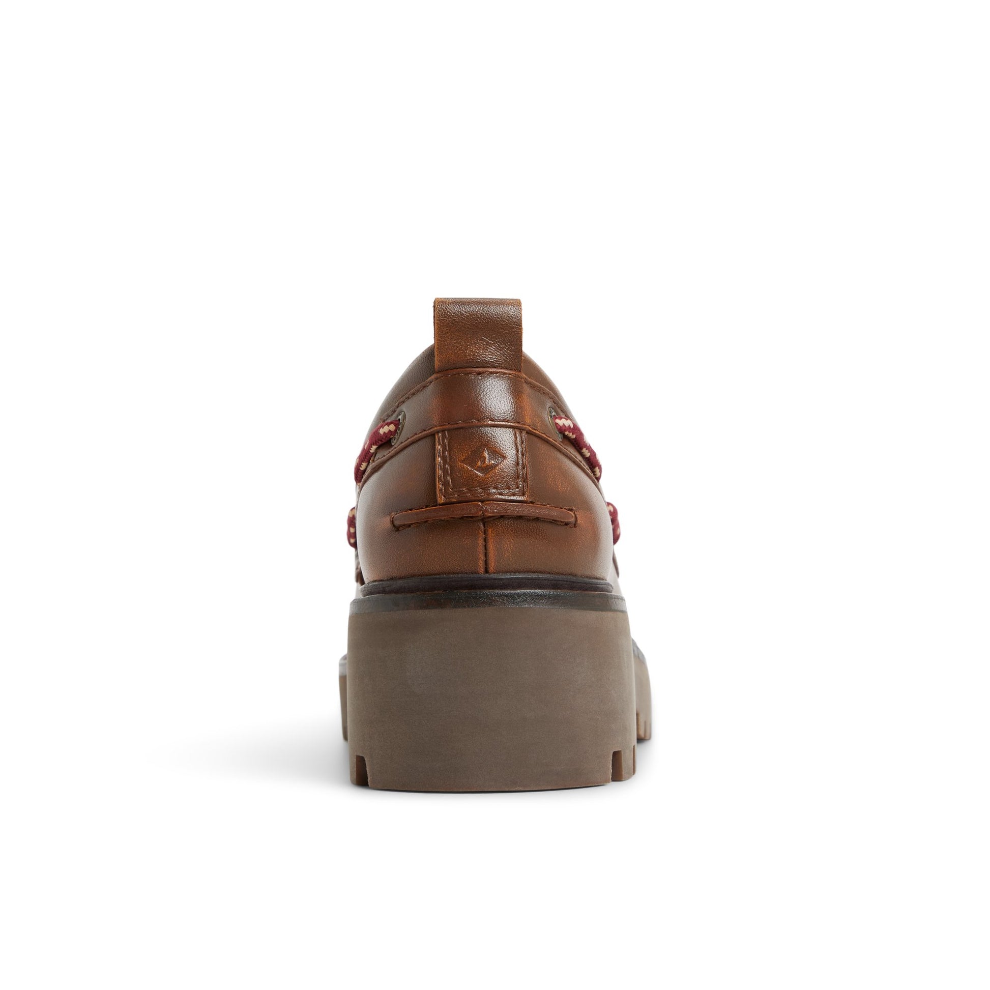 Three-quarter angle of Brown Authentic Original™ Lug 2-Eye Boat Shoe Boat Shoe's front side
