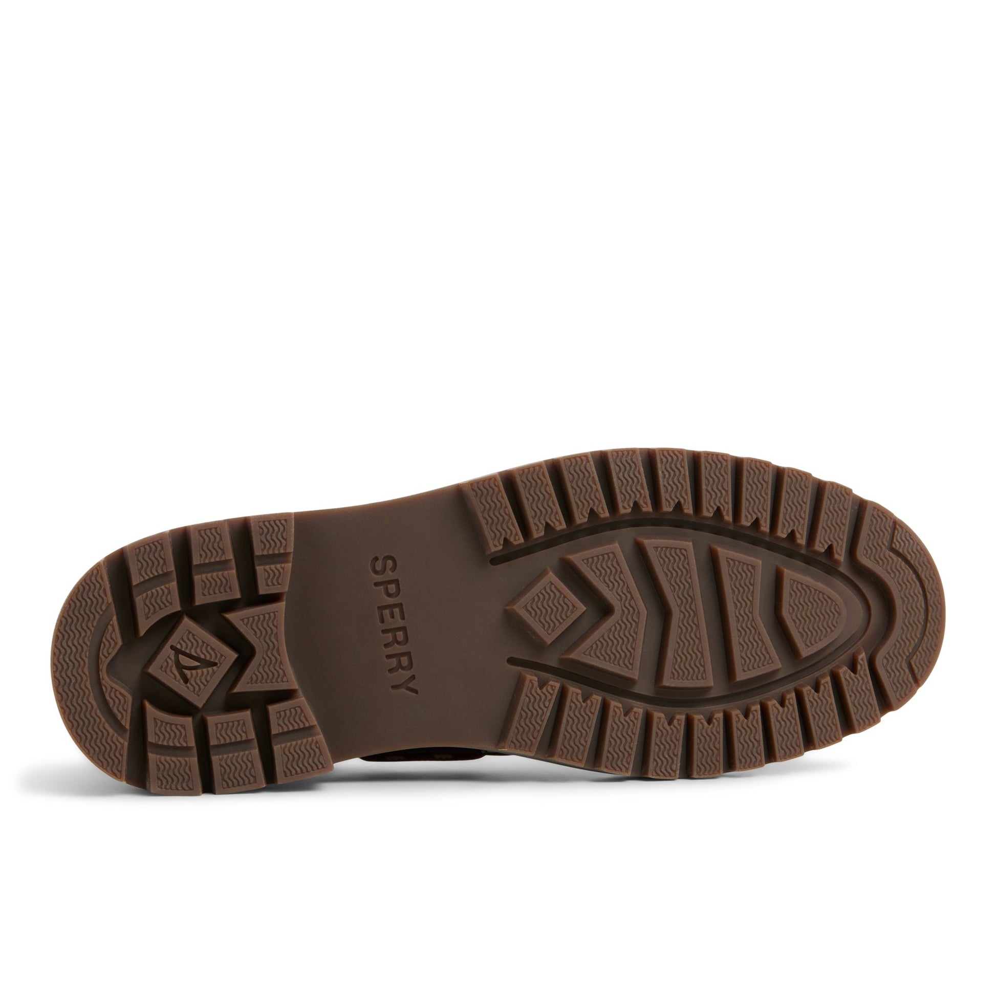 Close-up of the Brown Authentic Original™ Lug 2-Eye Boat Shoe Boat Shoe