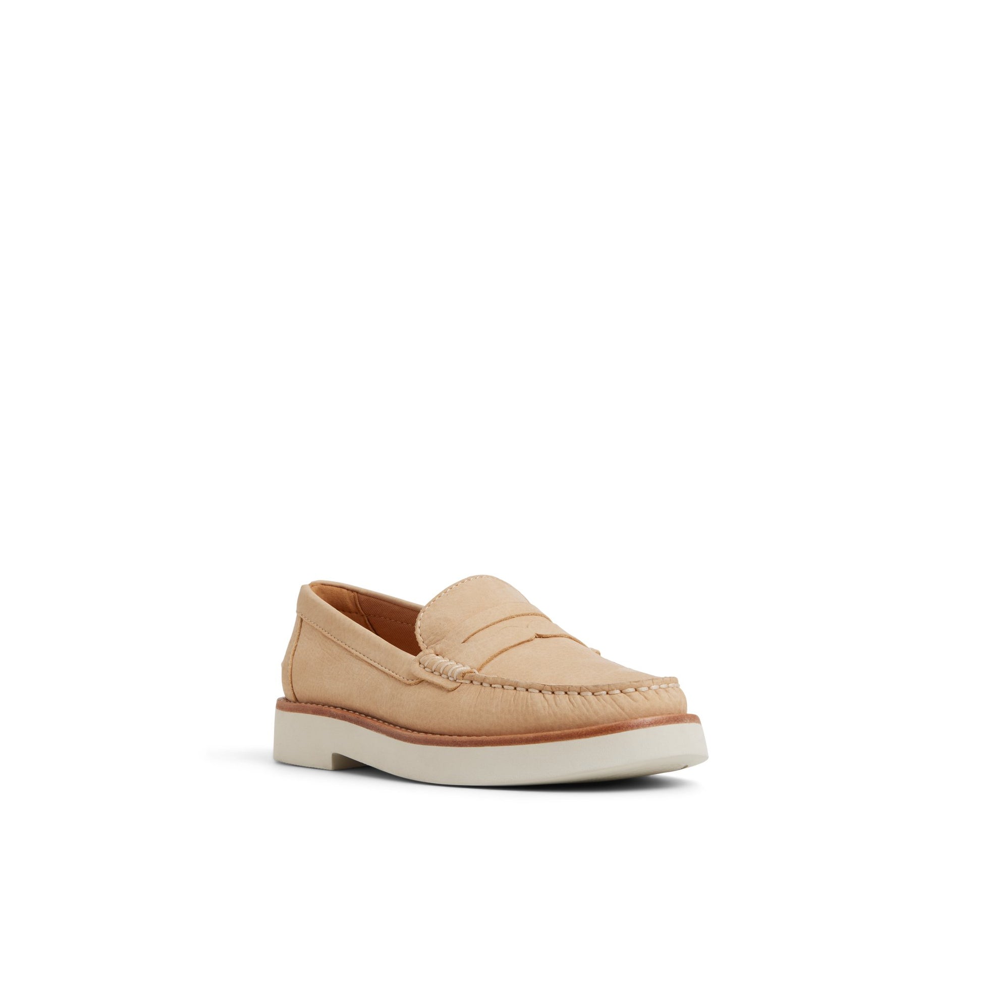 Side view of Light Beige Tallulah Loafer Loafers