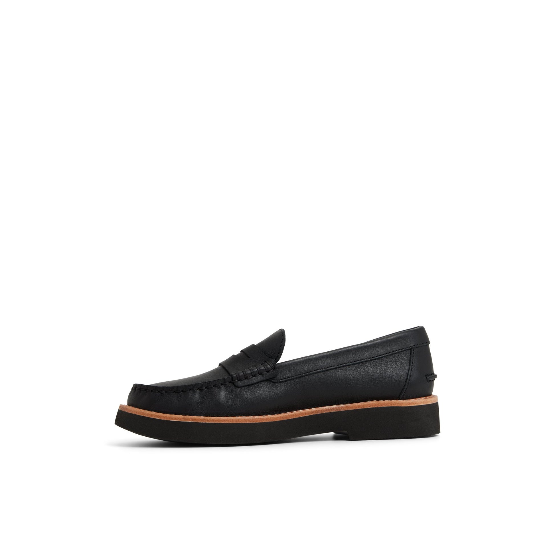 Three-quarter angle of Black Tallulah Loafer Loafers's back side