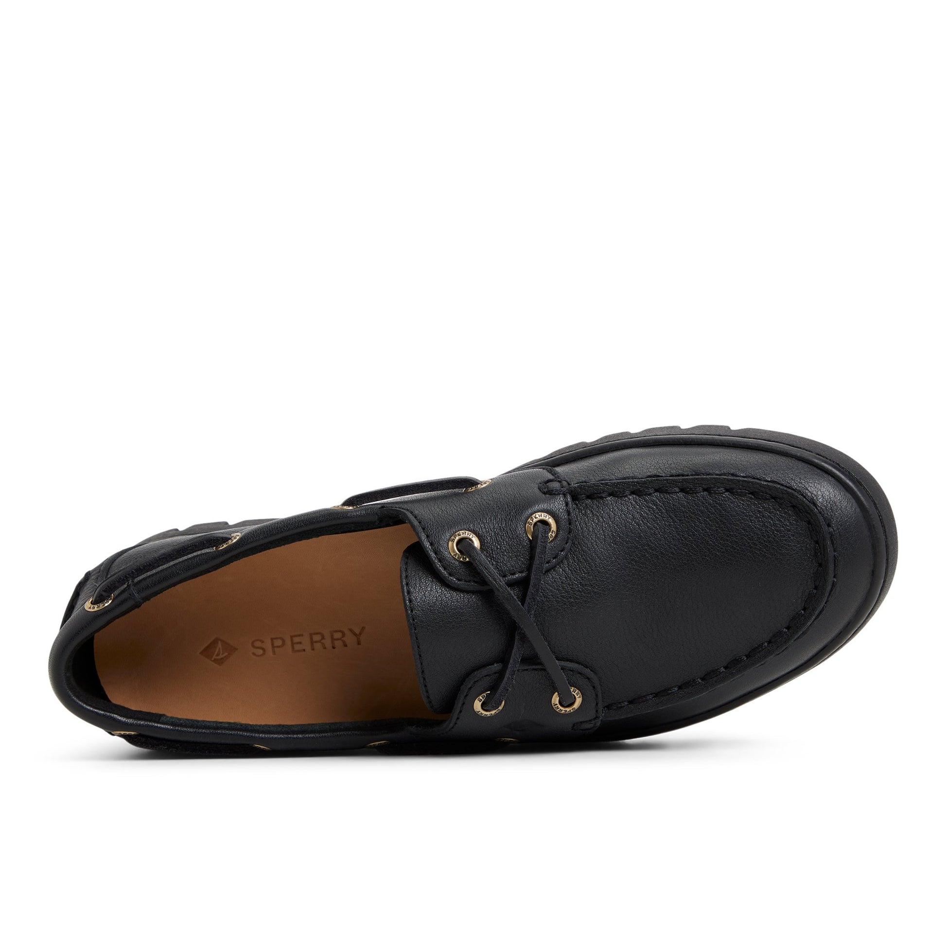 Keely Boat Shoe Black Black Sperry