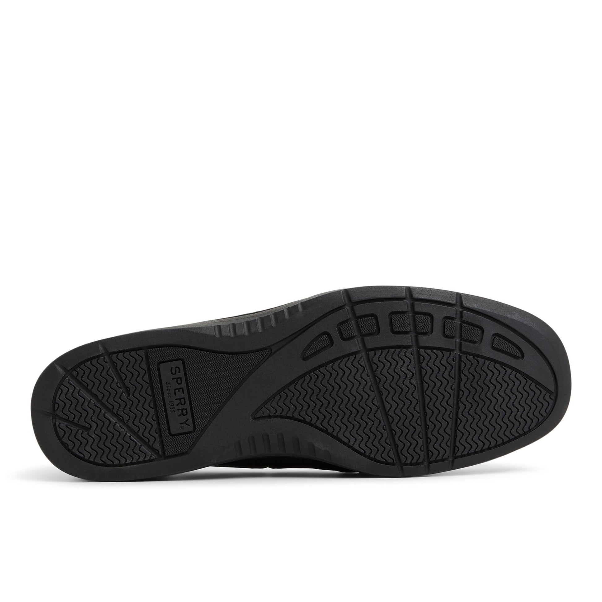 Close-up of the Black MinnowFish Loafer Boat Shoe Loafer