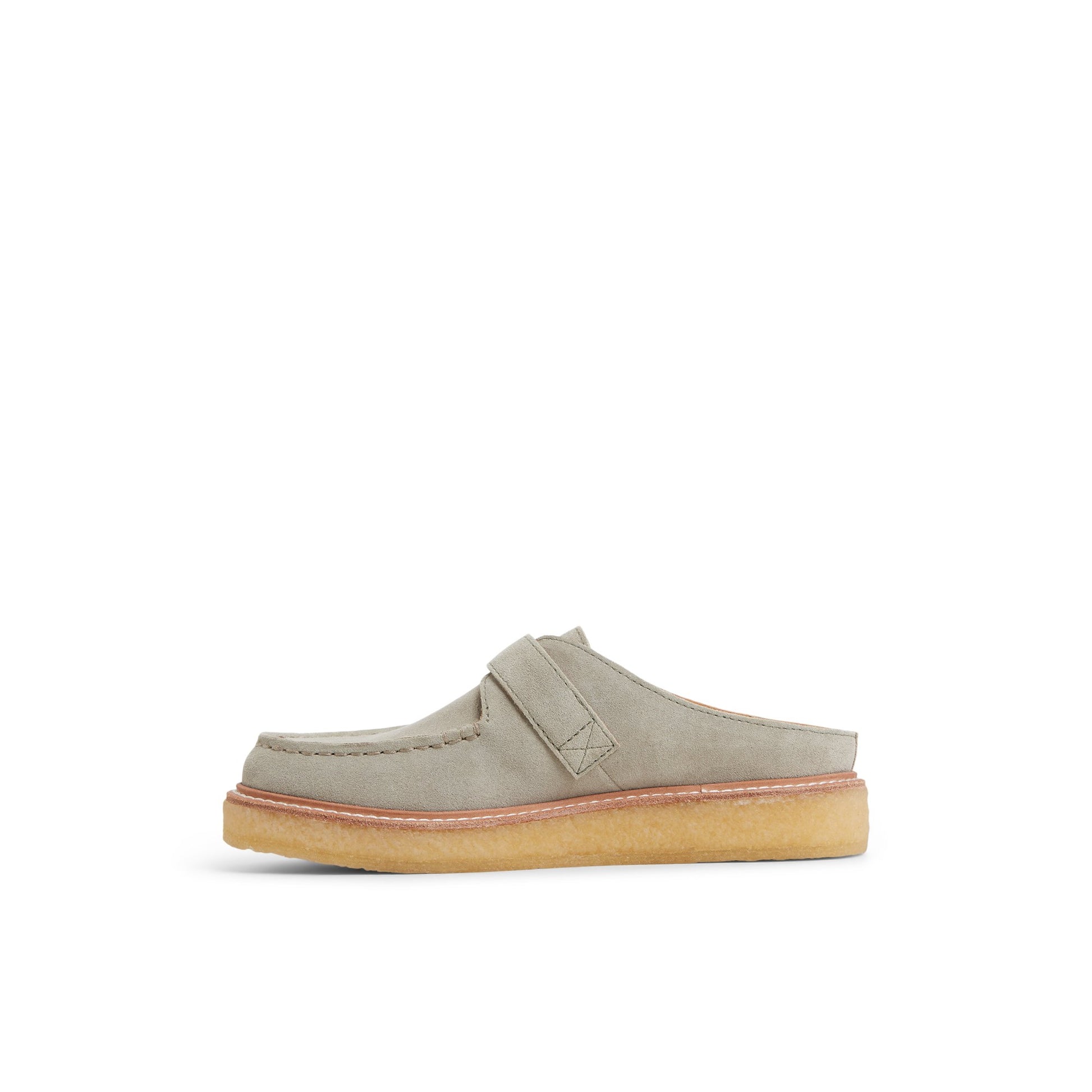 Three-quarter angle of Sage Captain's Oxford Mule Mule Captain's Oxford's back side