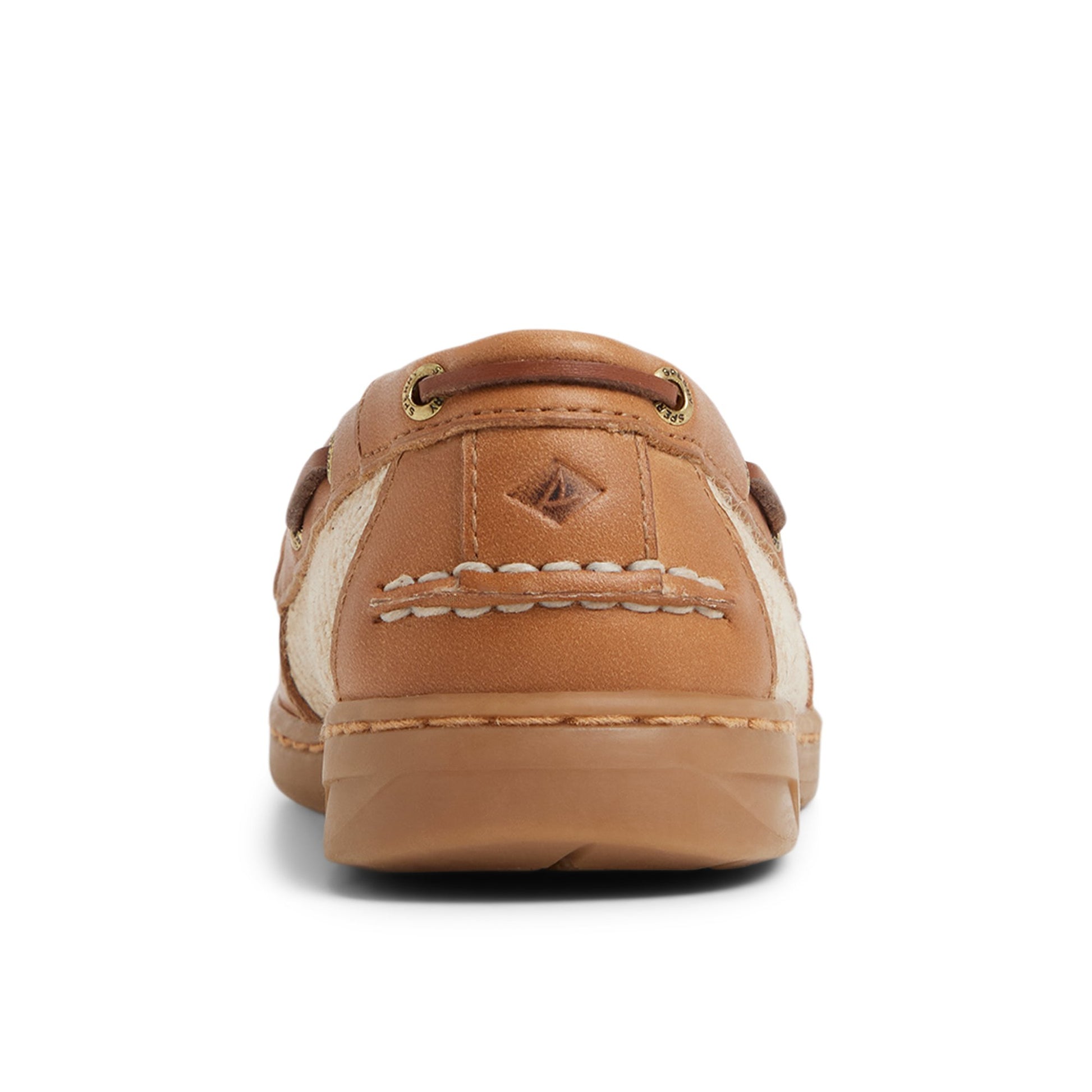 Three-quarter angle of Tan MinnowFish Loafer Boat Shoe Loafer's front side