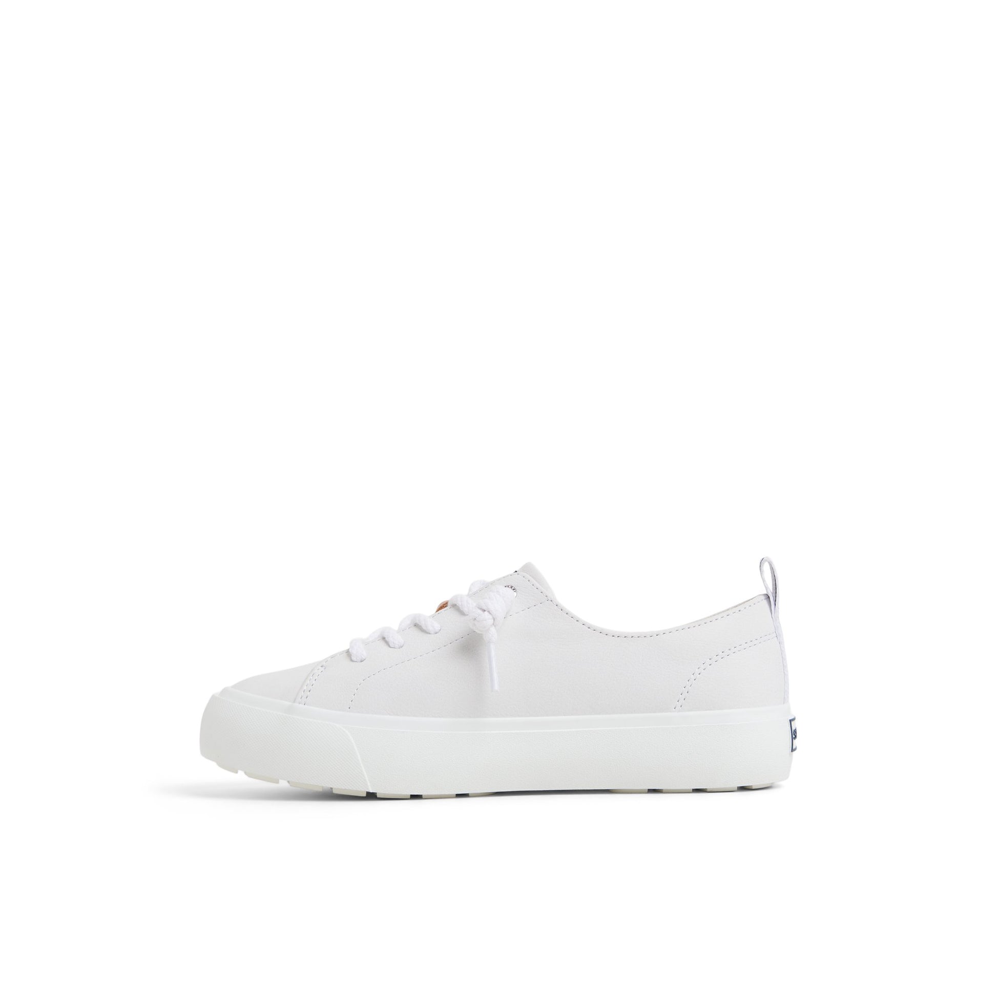 Three-quarter angle of White Cove Lace to Toe Sneaker Low Top Sneakers's back side