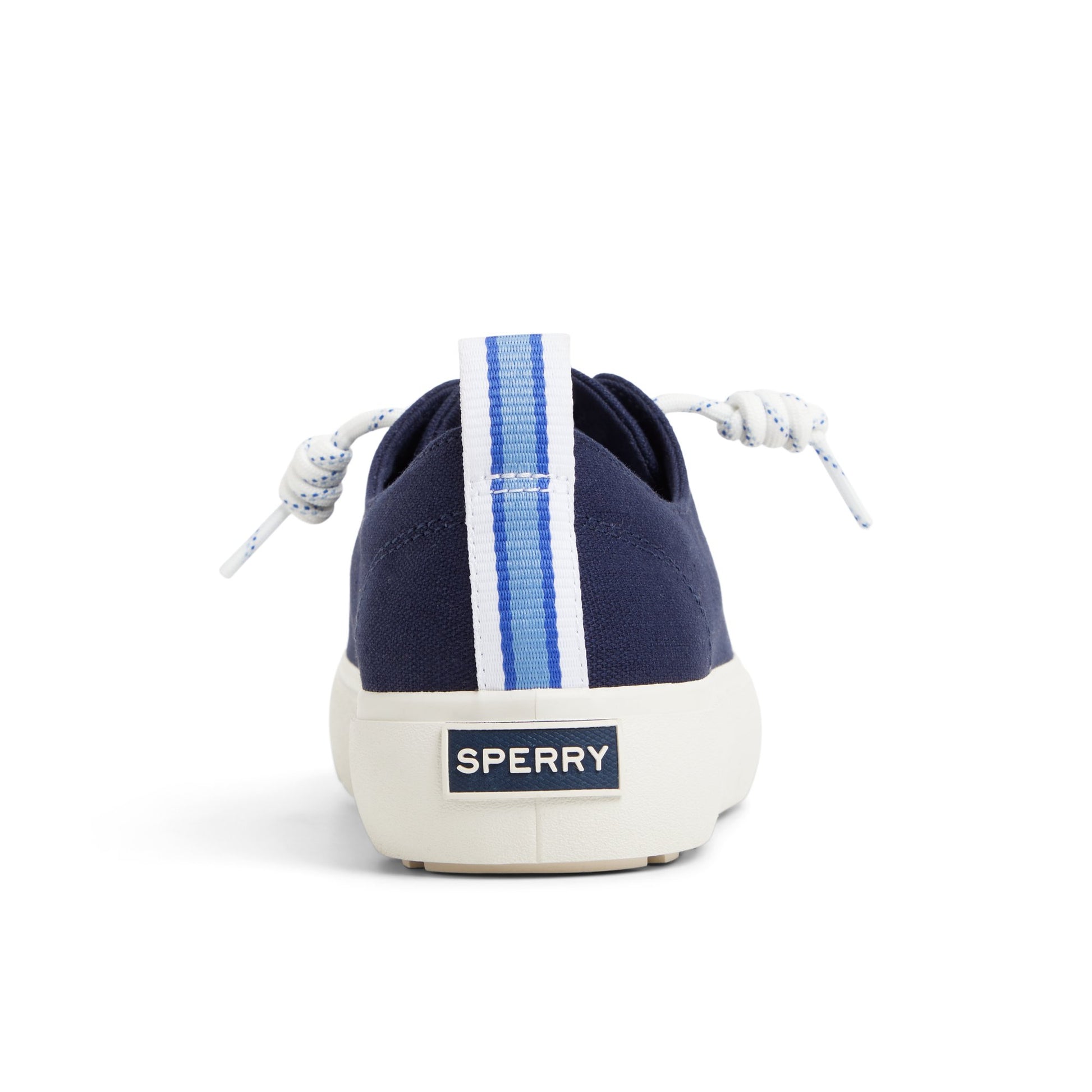 Three-quarter angle of Navy Cove Lace to Toe Sneaker Low Top Sneakers's front side