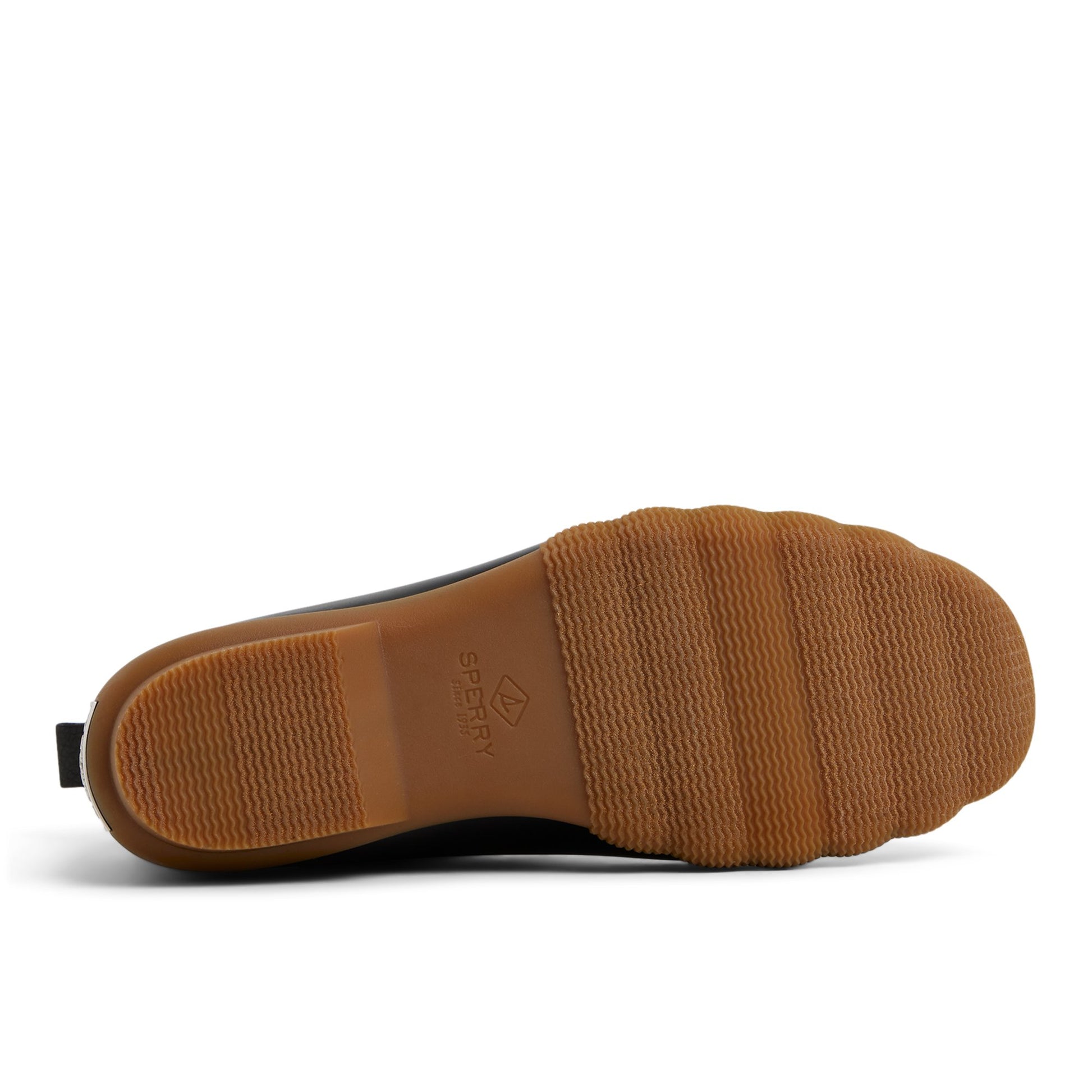 Close-up of the Black Saltwater™™ Duck Chelsea Boot Duck Boots