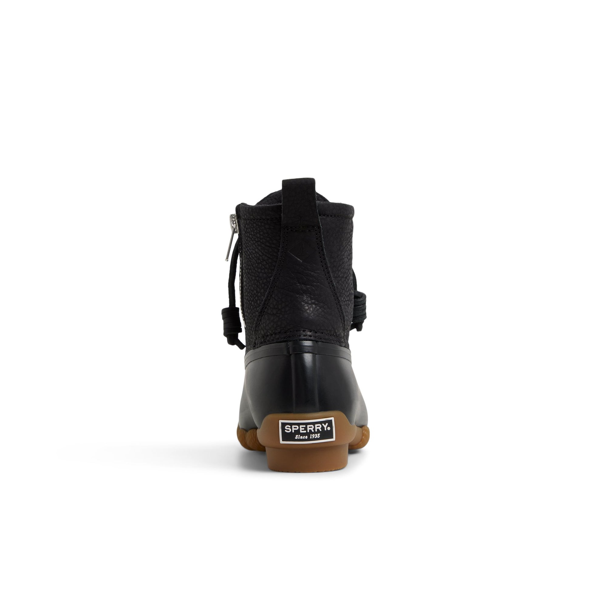 Three-quarter angle of Black Saltwater™™ Duck Lug Boot Duck Boots's front side
