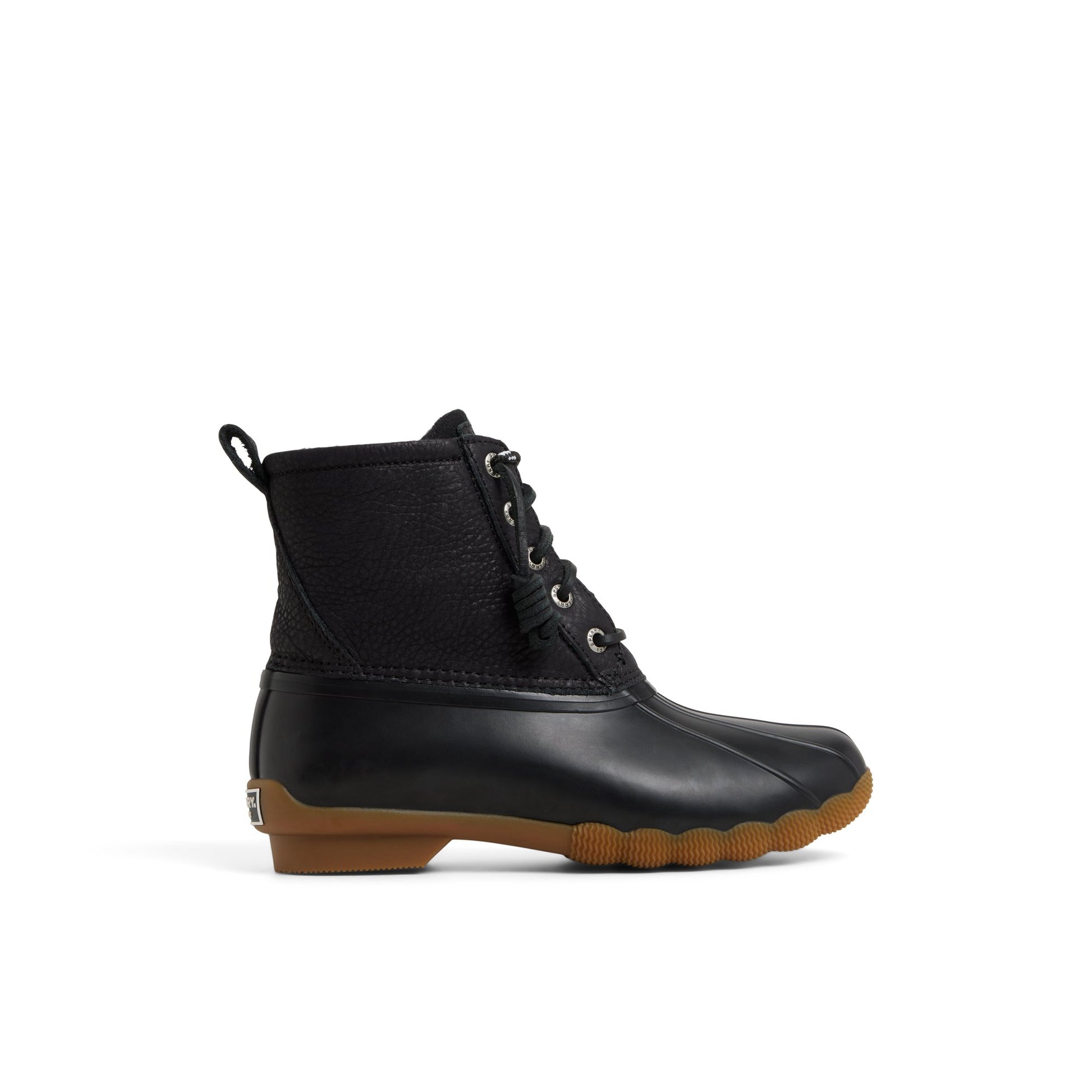 Main View of Black Saltwater™™ Duck Lug Boot Duck Boots for Womens