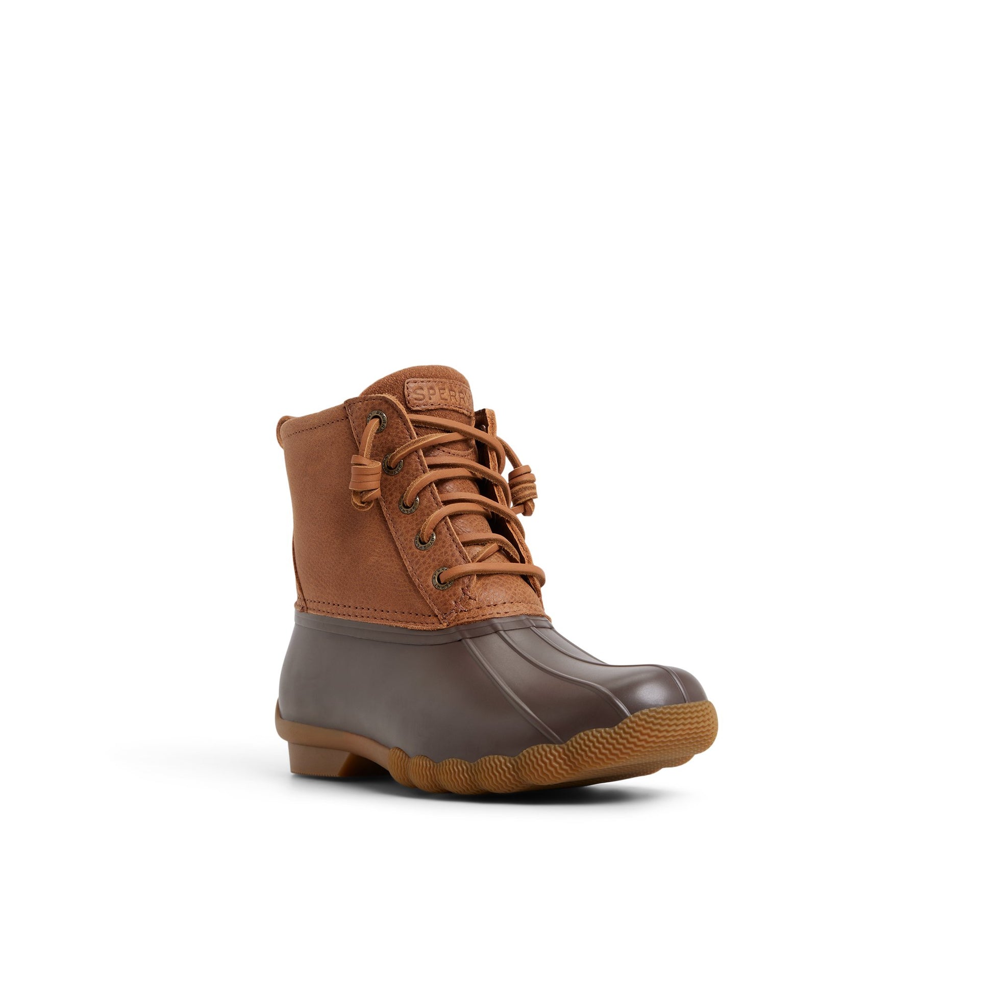 Side view of Dark brown Saltwater™ Duck Lug Boot Duck Boots