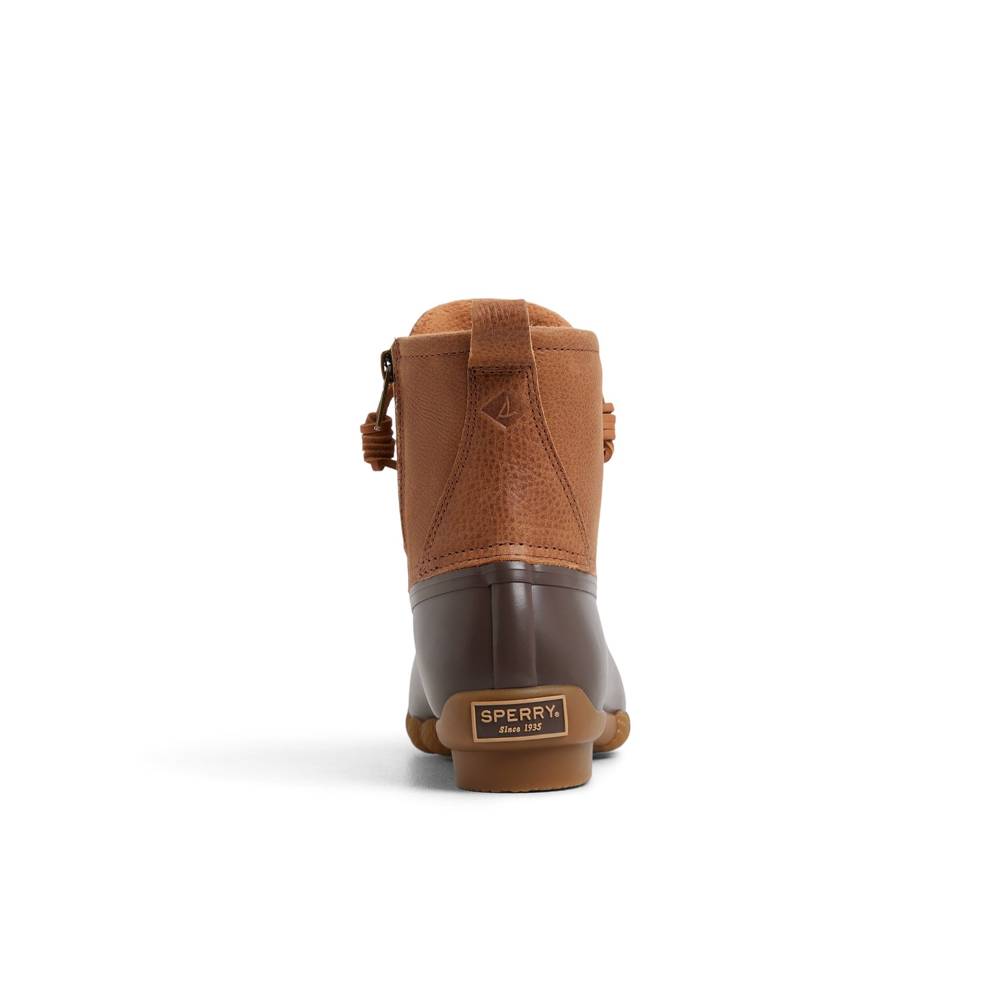 Three-quarter angle of Dark brown Saltwater™ Duck Lug Boot Duck Boots's front side